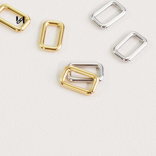 10.5mm Stainless Steel Square Rings - hardware