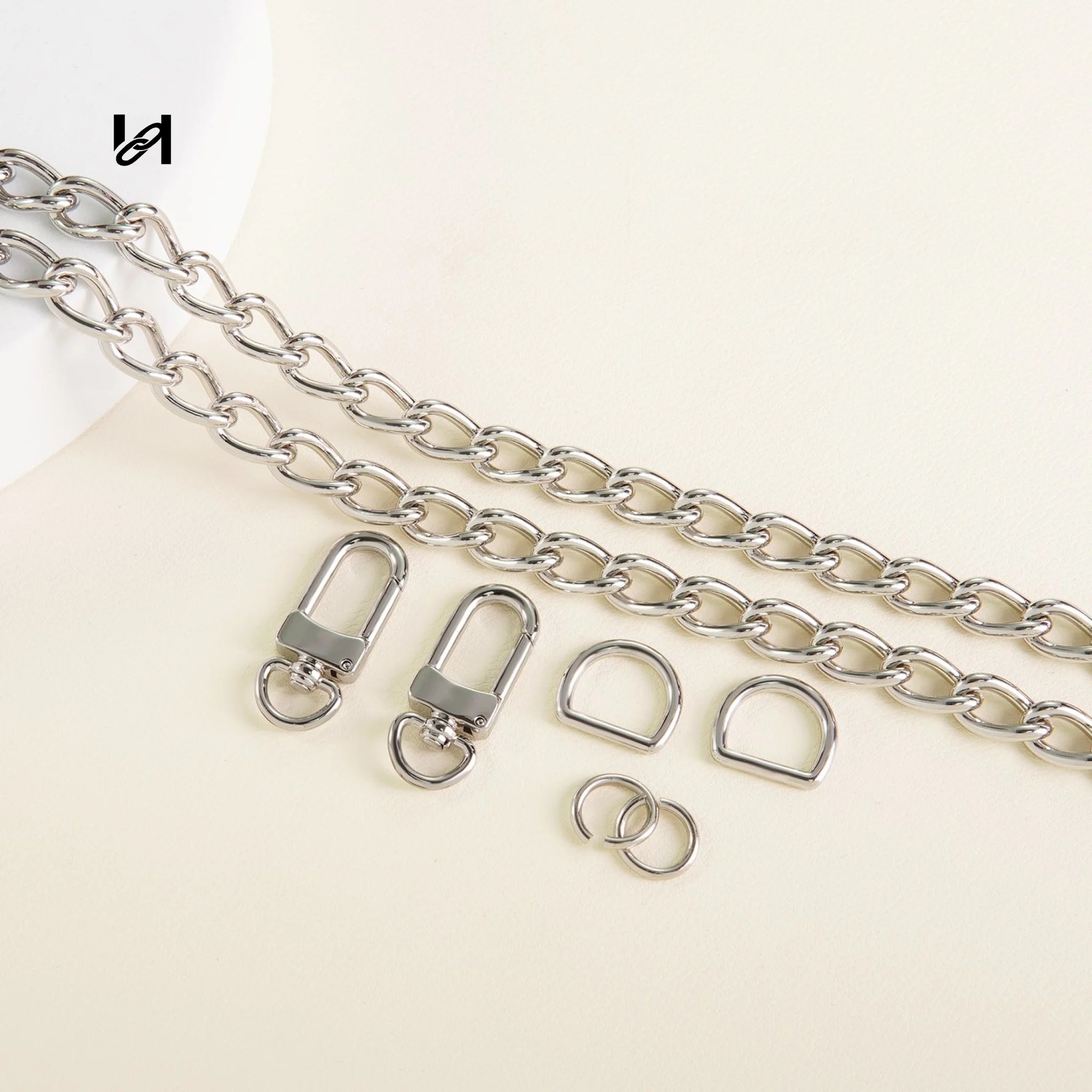 9mm Width Egg Shape Oval Chain - hardware