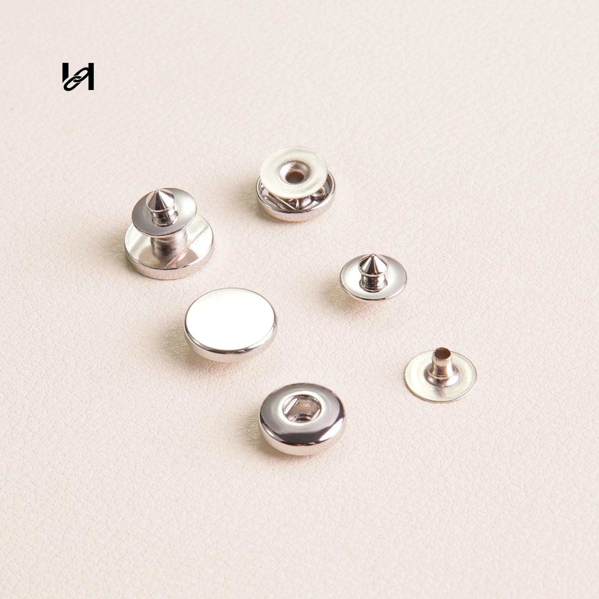 10mm Brass Snap Buttons – Durable Fasteners for Bags & Leather Craft