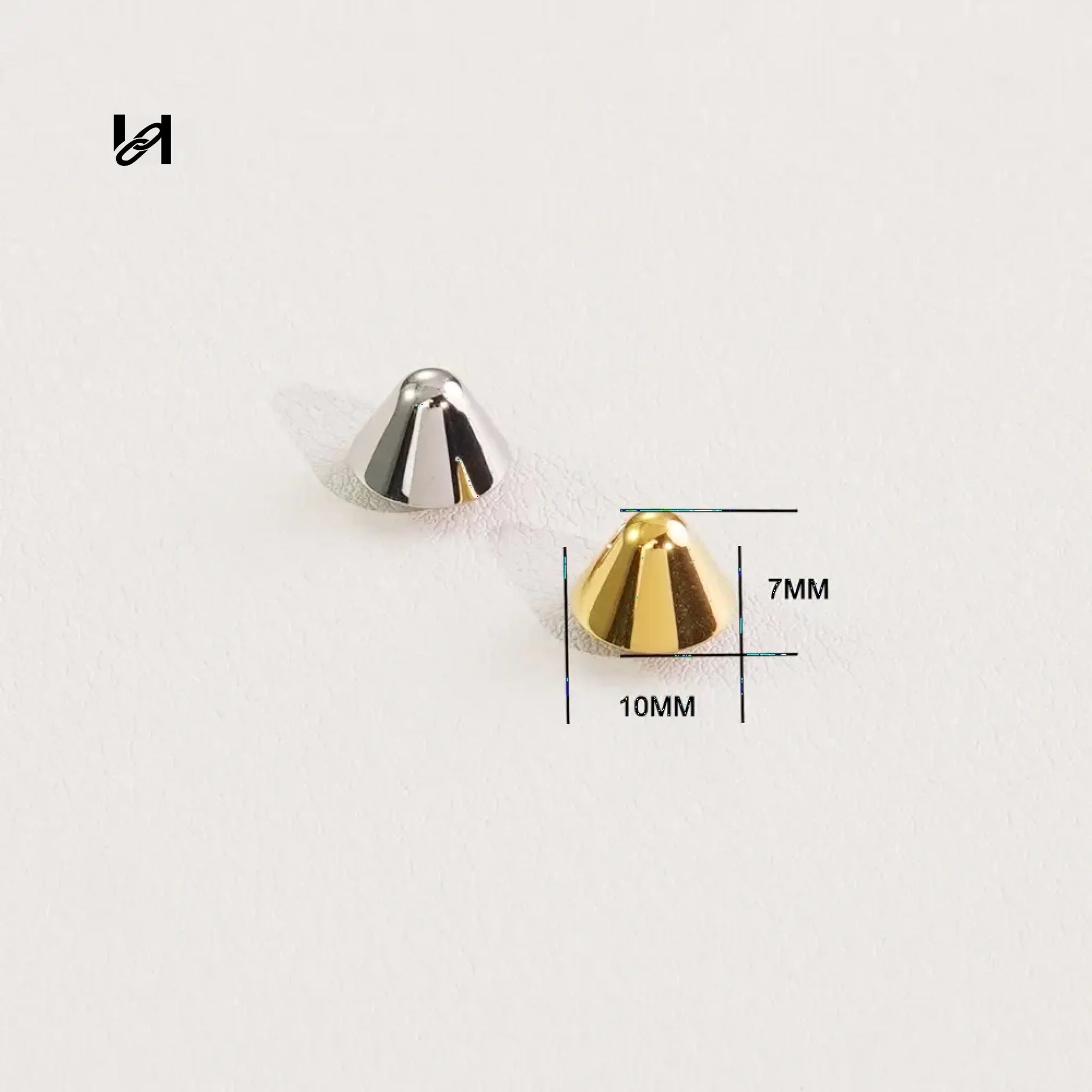 Conical punk foot spikes - hardware