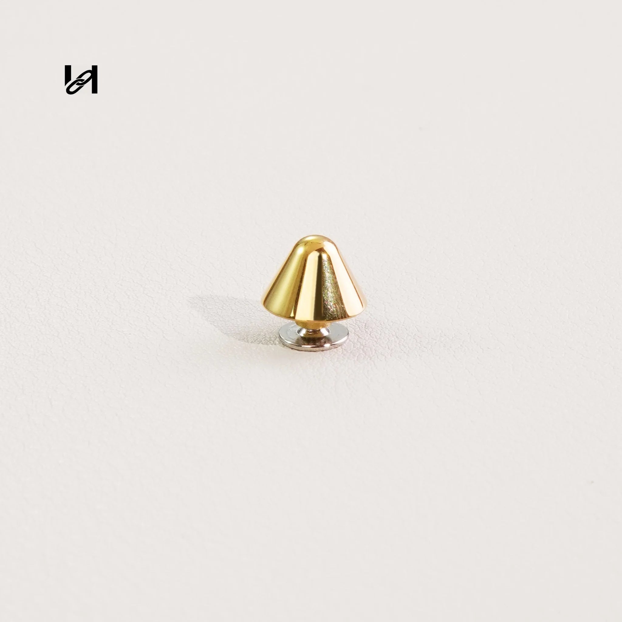 10mm Conical Spike Studs – Stainless Steel Hardware for Bags & Leather Goods - gold / 10PCS - hardware