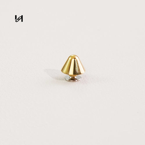 10mm Conical Spike Studs – Stainless Steel Hardware for Bags & Leather Goods - gold / 10PCS - hardware
