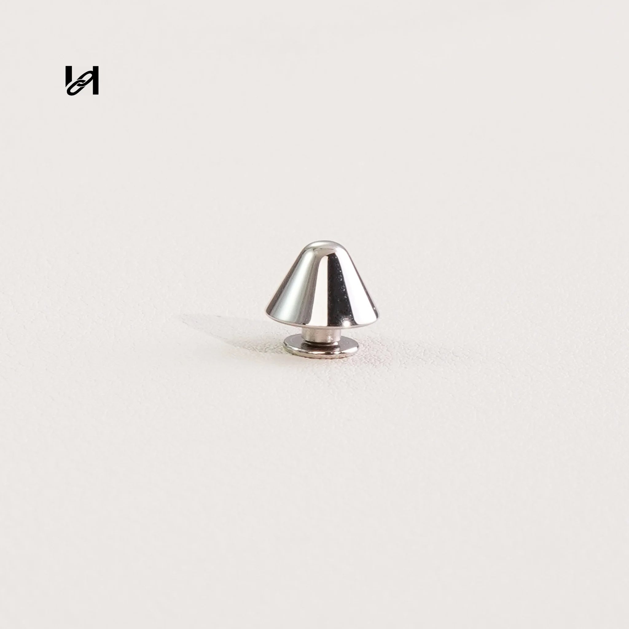 10mm Conical Spike Studs – Stainless Steel Hardware for Bags & Leather Goods - silver / 10PCS - hardware