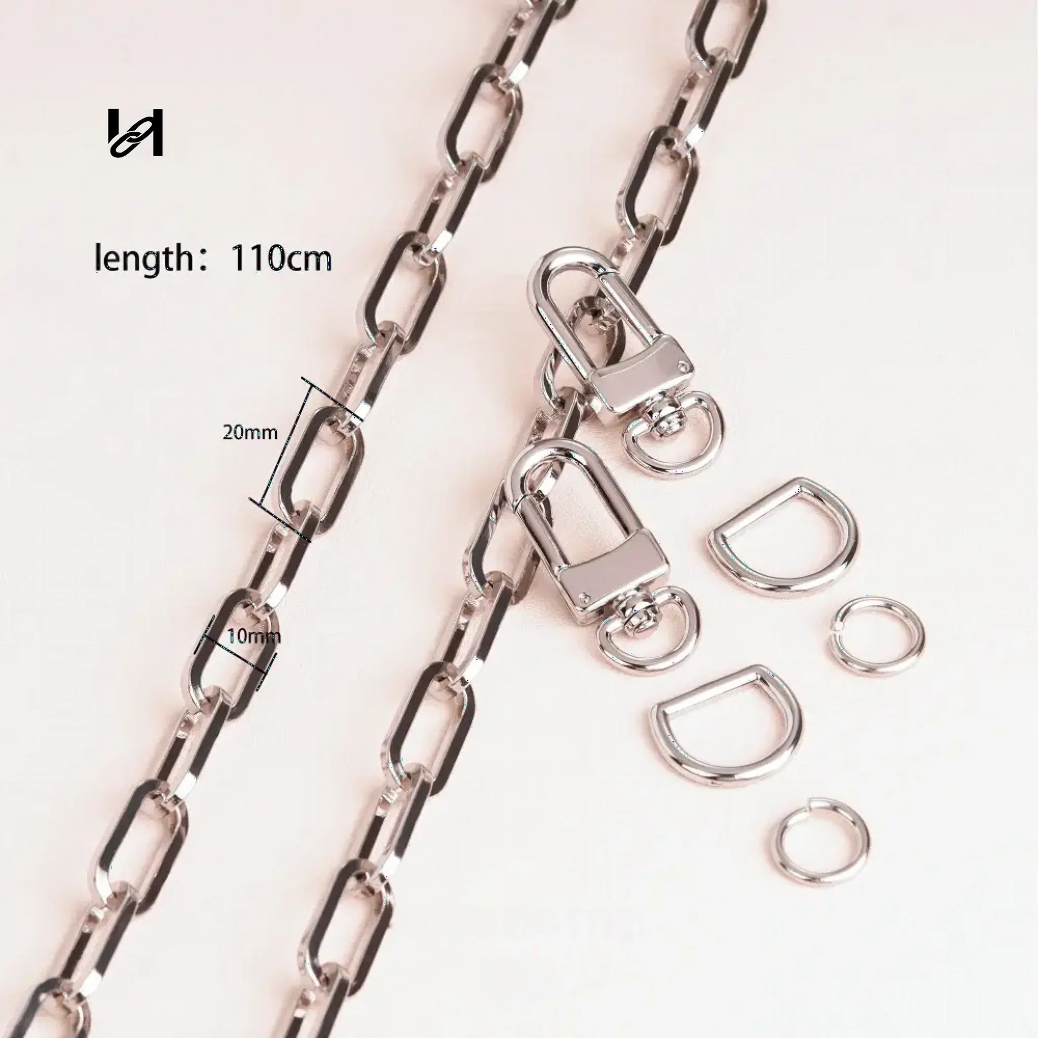 10MM vintage chain - Silver / Chain Set - hardware