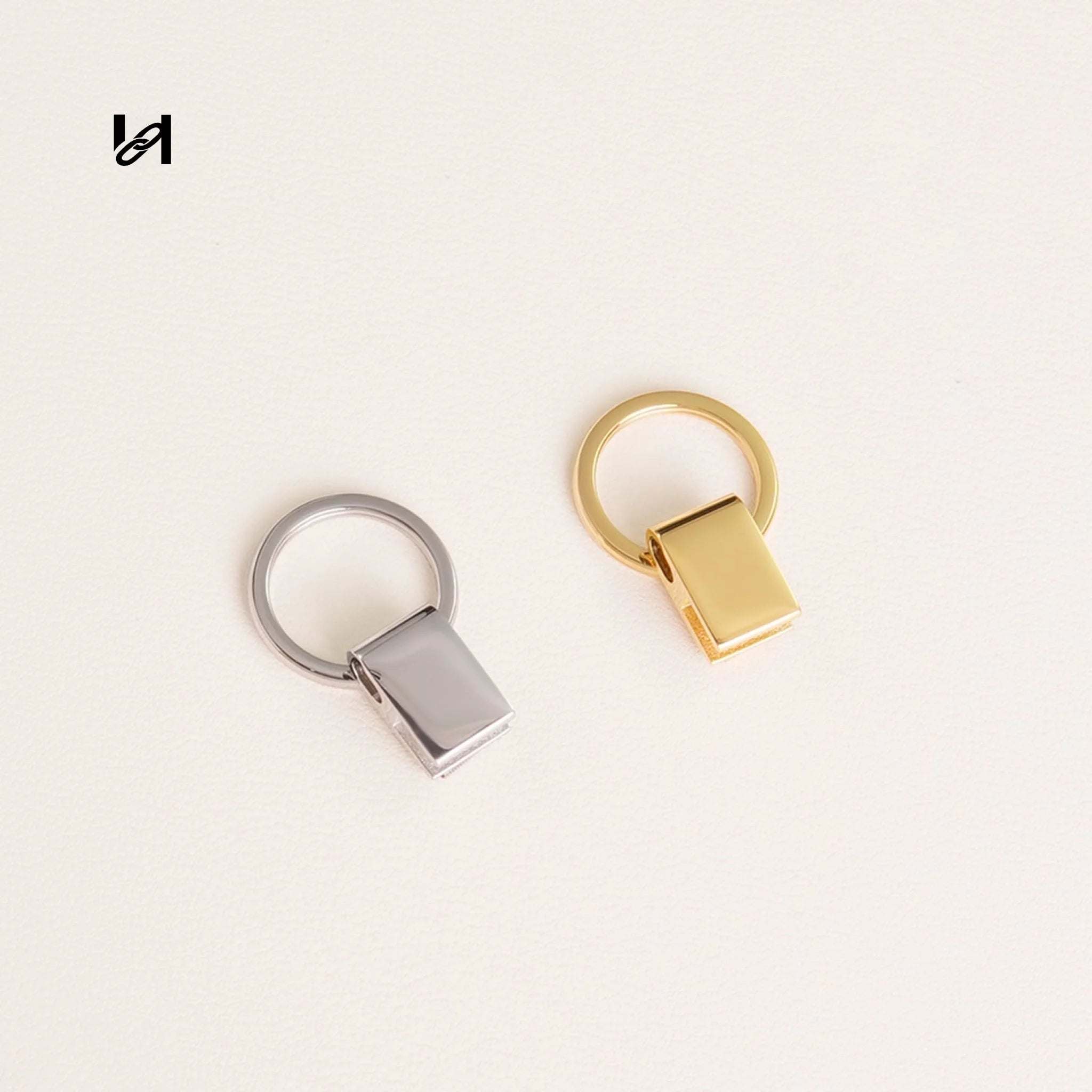 11mm Stainless Steel Minimalist Keychain Bag Charm - hardware