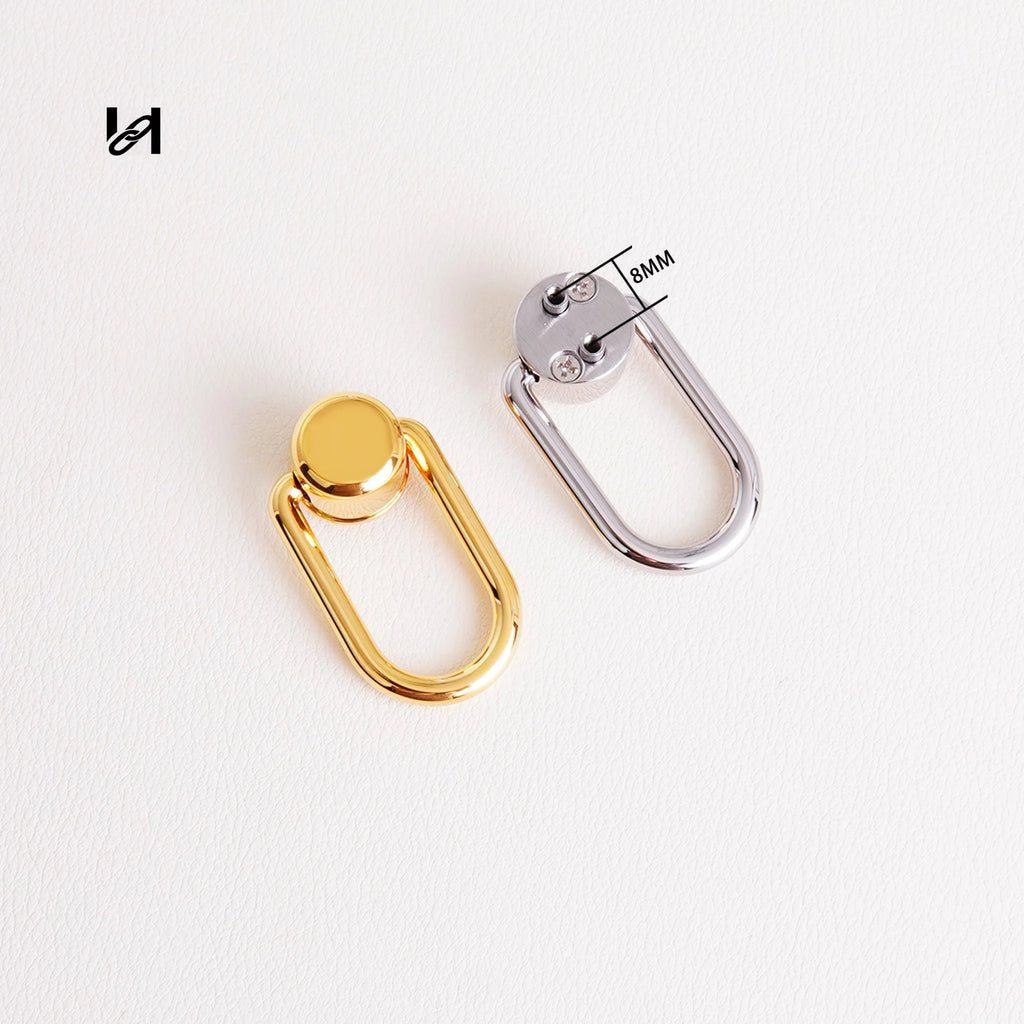 13×38mm Large Stainless Steel Handle Holder Connectors - hardware