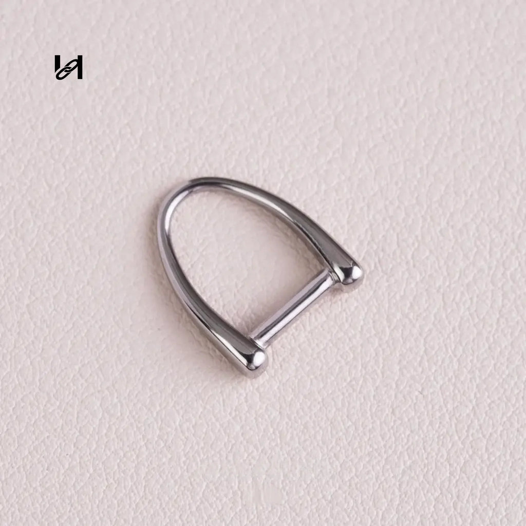 15x12mm Stainless Steel D-Ring Pull Tab – Gold & Silver Bag Hardware Connector for Leather Goods
