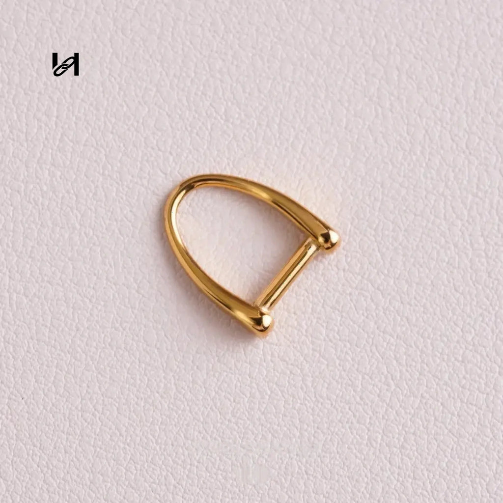 15x12mm Stainless Steel D-Ring Pull Tab – Gold & Silver Bag Hardware Connector for Leather Goods
