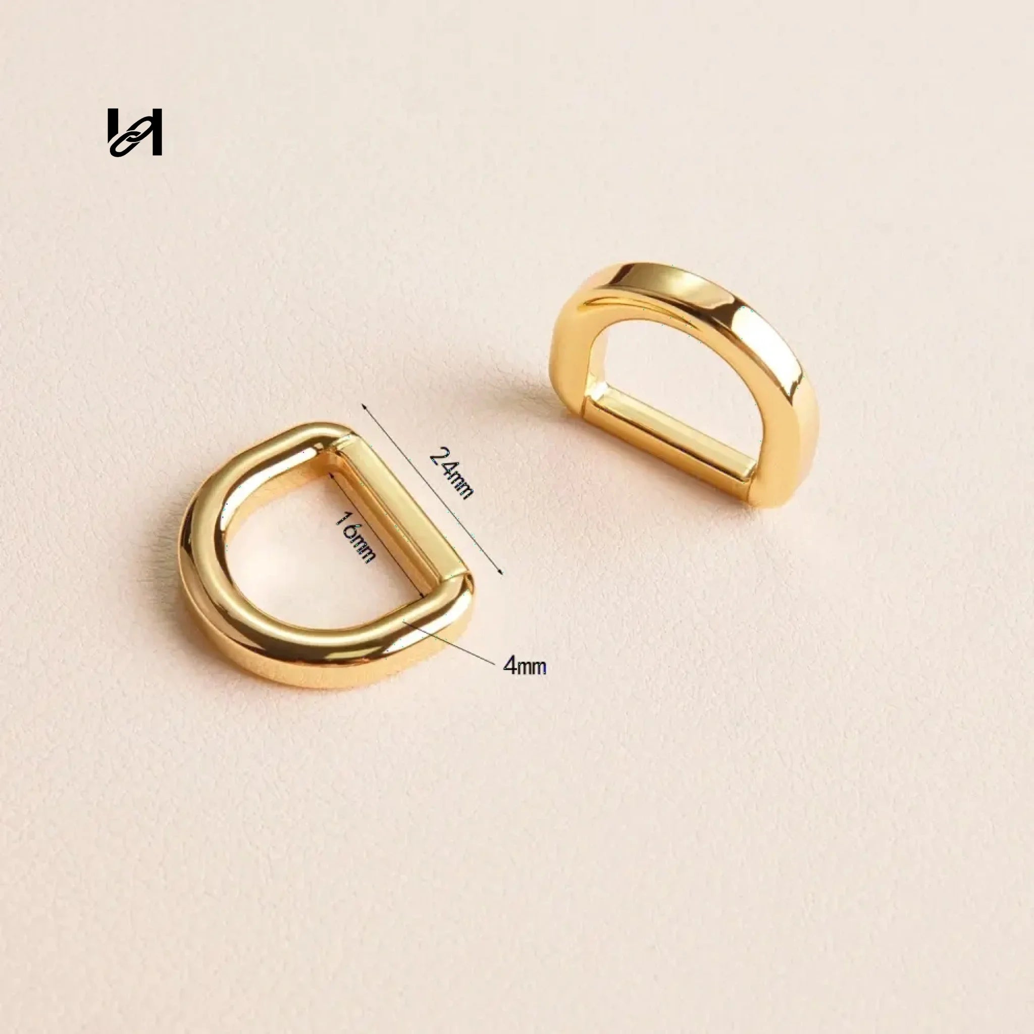 16mm Slippery D-Ring - hardware