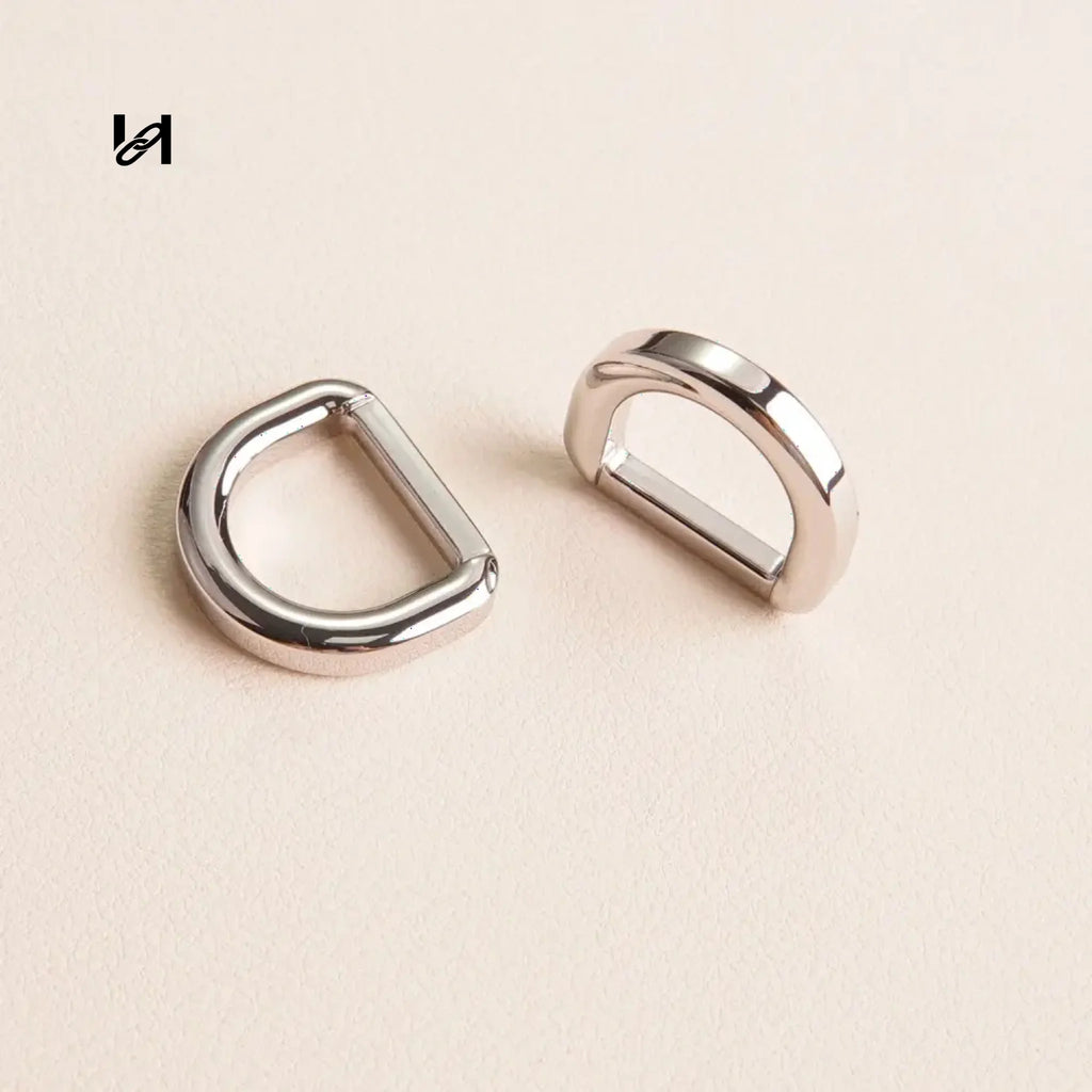 16mm Slippery D-Ring - Silver / 1pcs - hardware