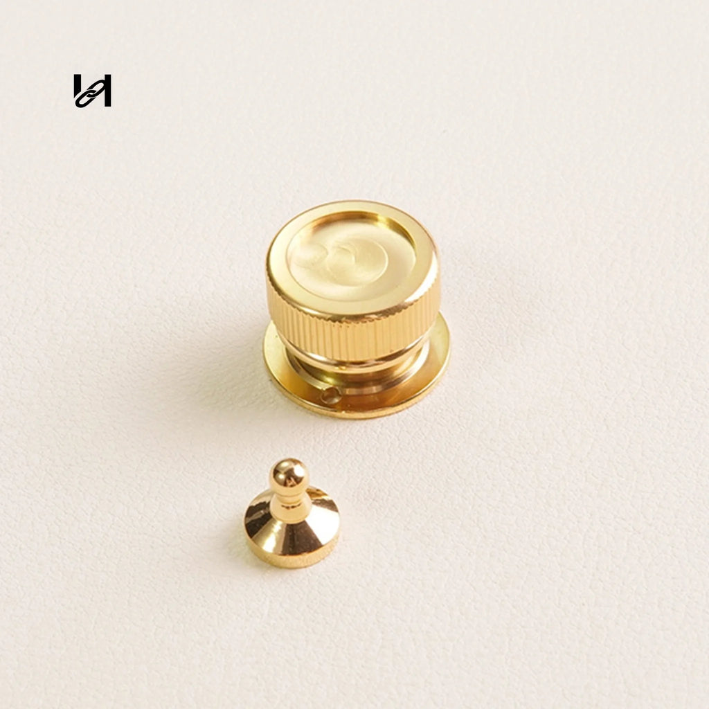 18×14mm Stainless Steel Round Closure Locks for Leather Goods - hardware