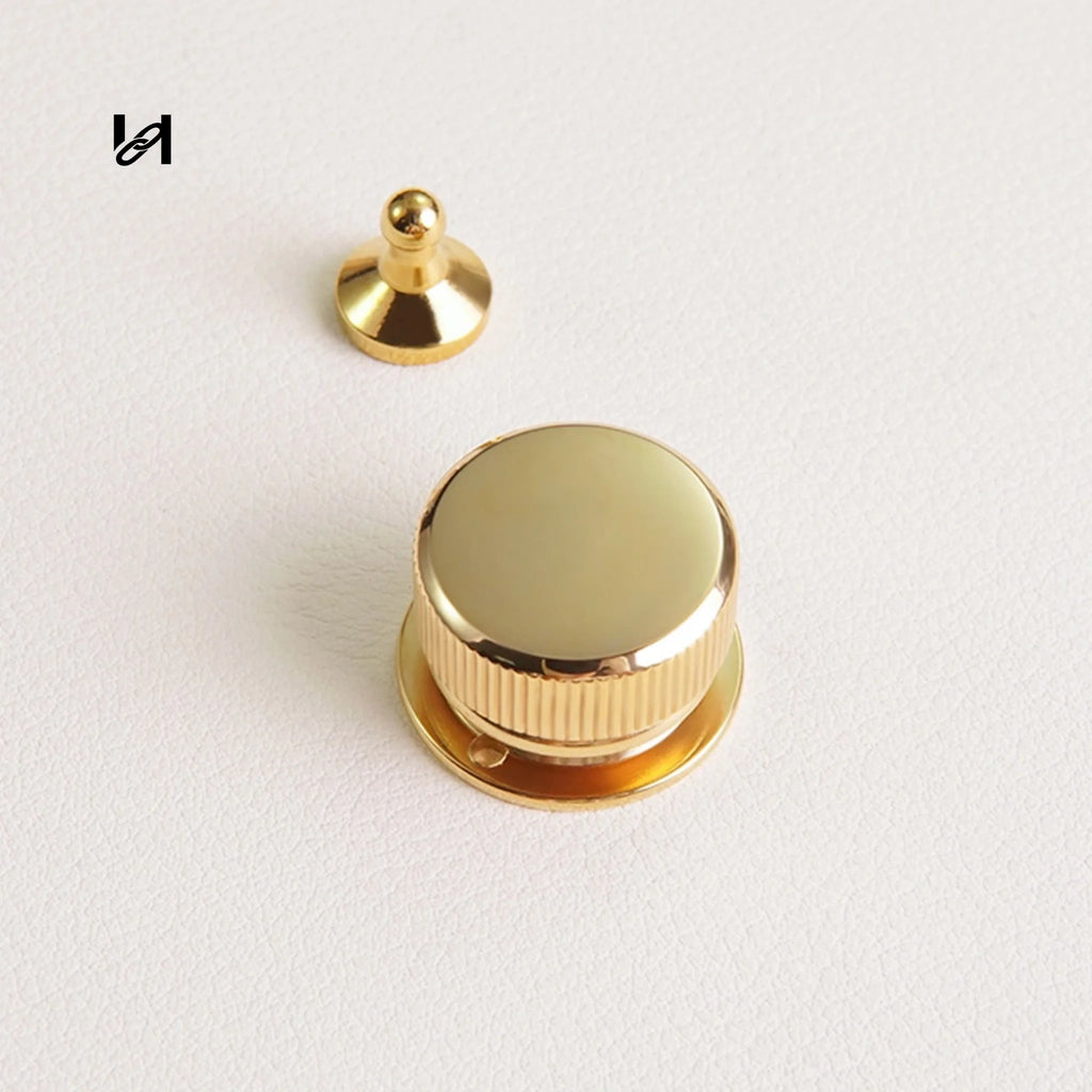 18×14mm Stainless Steel Round Closure Locks for Leather Goods - hardware