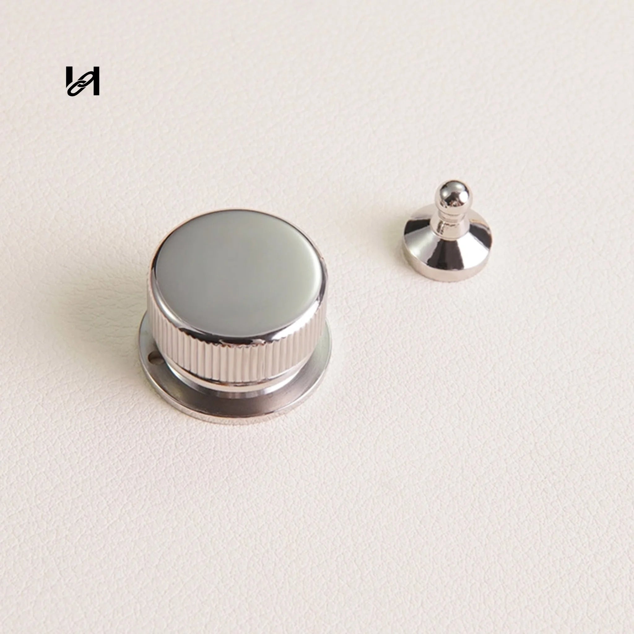 18×14mm Stainless Steel Round Closure Locks for Leather Goods - hardware