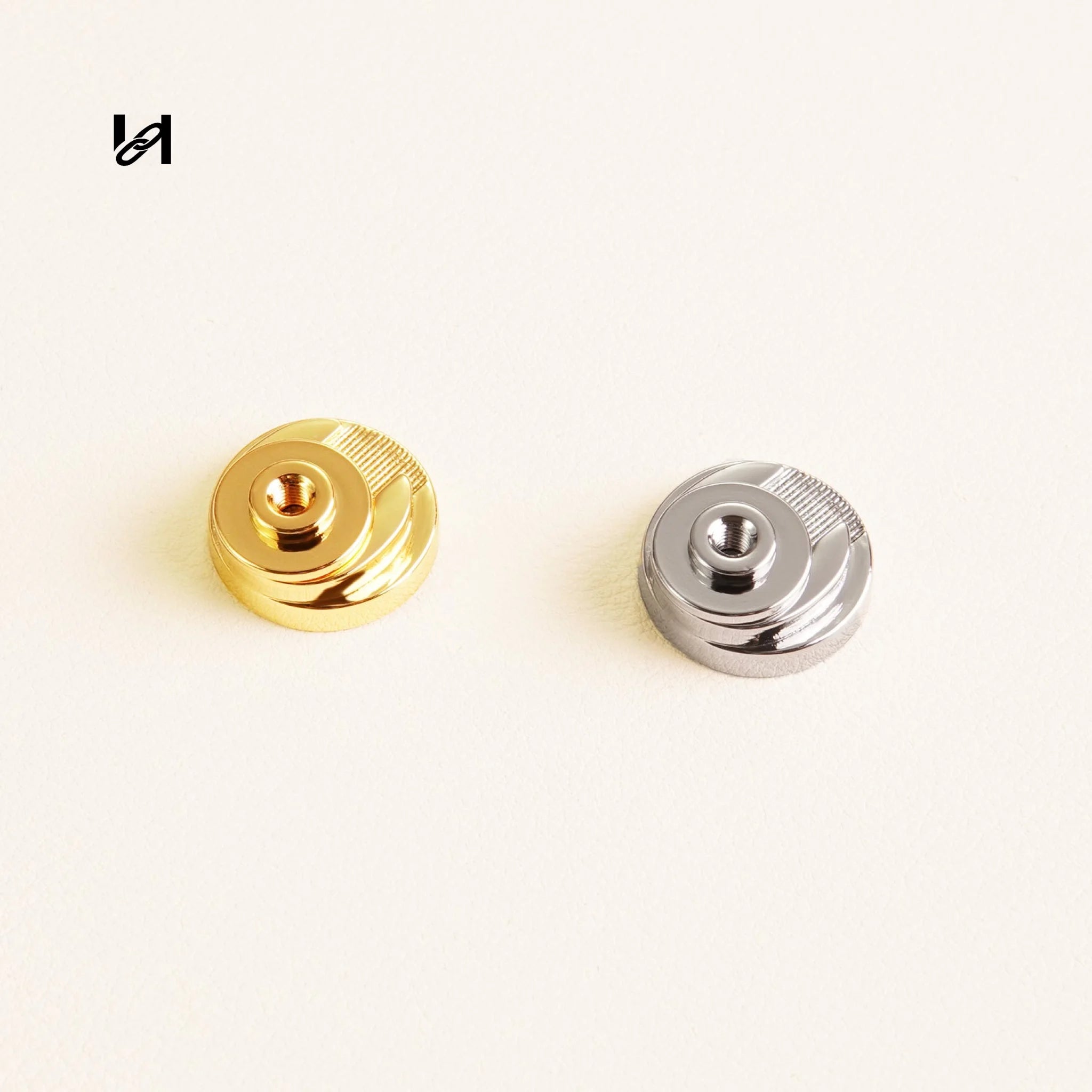 18mm Solid Brass Magnetic Lock for Leather Bags - hardware