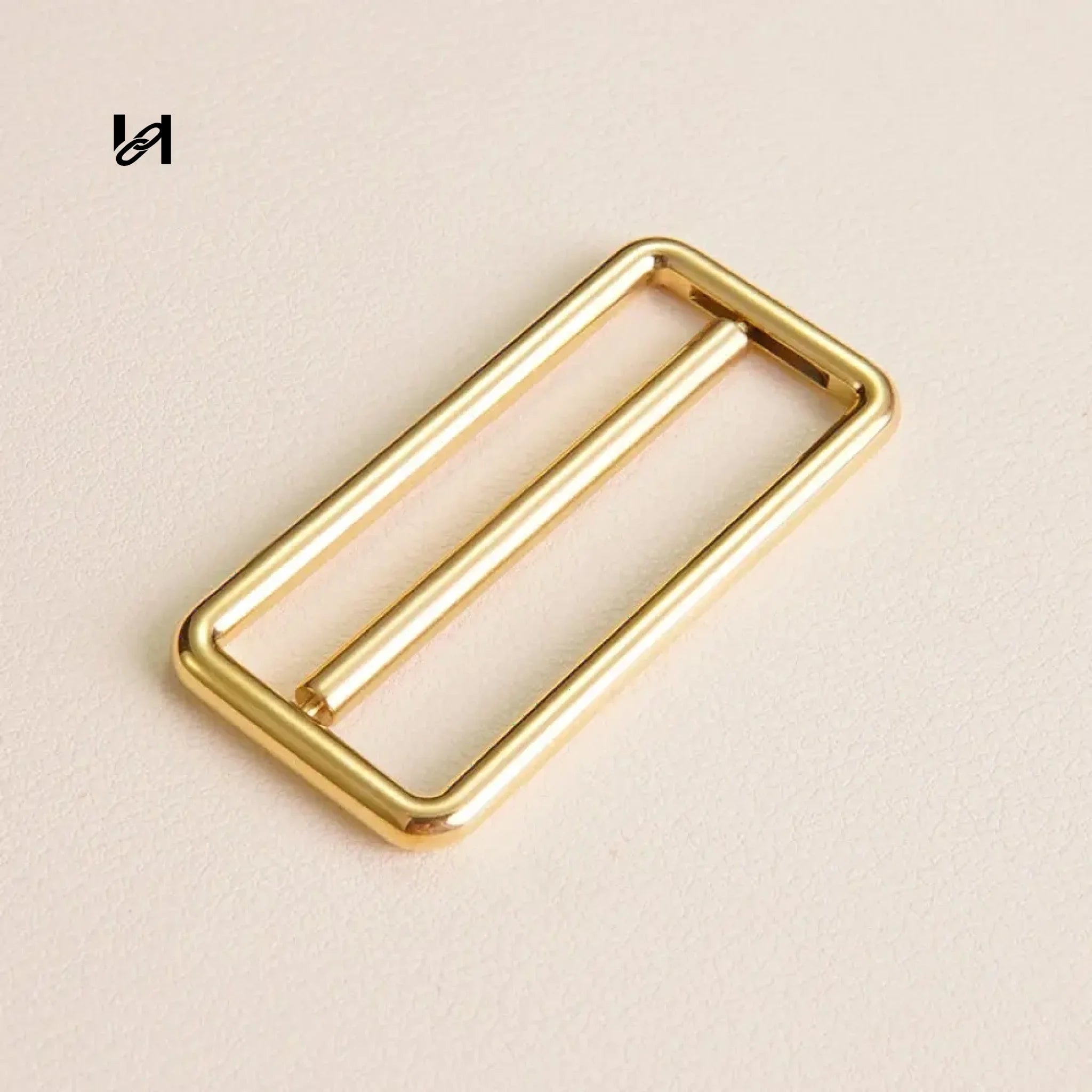2 lnch Roller Buckle and Suqare Ring - Roller Buckle / Gold - hardware