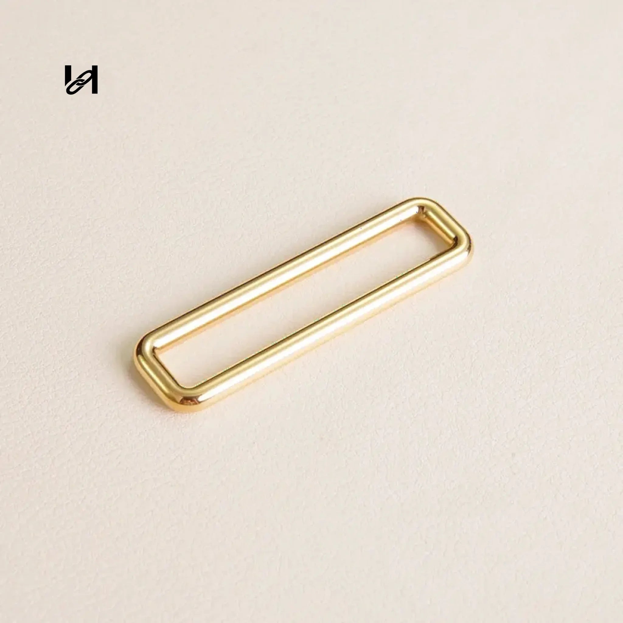 2 lnch Roller Buckle and Suqare Ring - Square ring / Gold - hardware