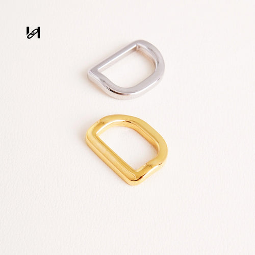 20.5×28.5mm Stainless Steel Curved D-Rings - hardware