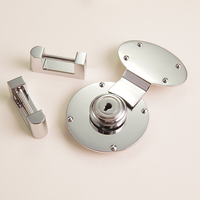 Hasp Lock With Two Handle Holders