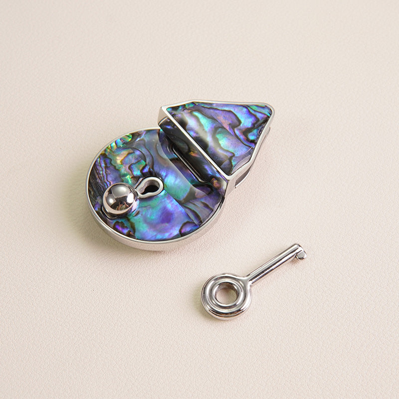 Abalone Shell Lock – hilitybaghardware