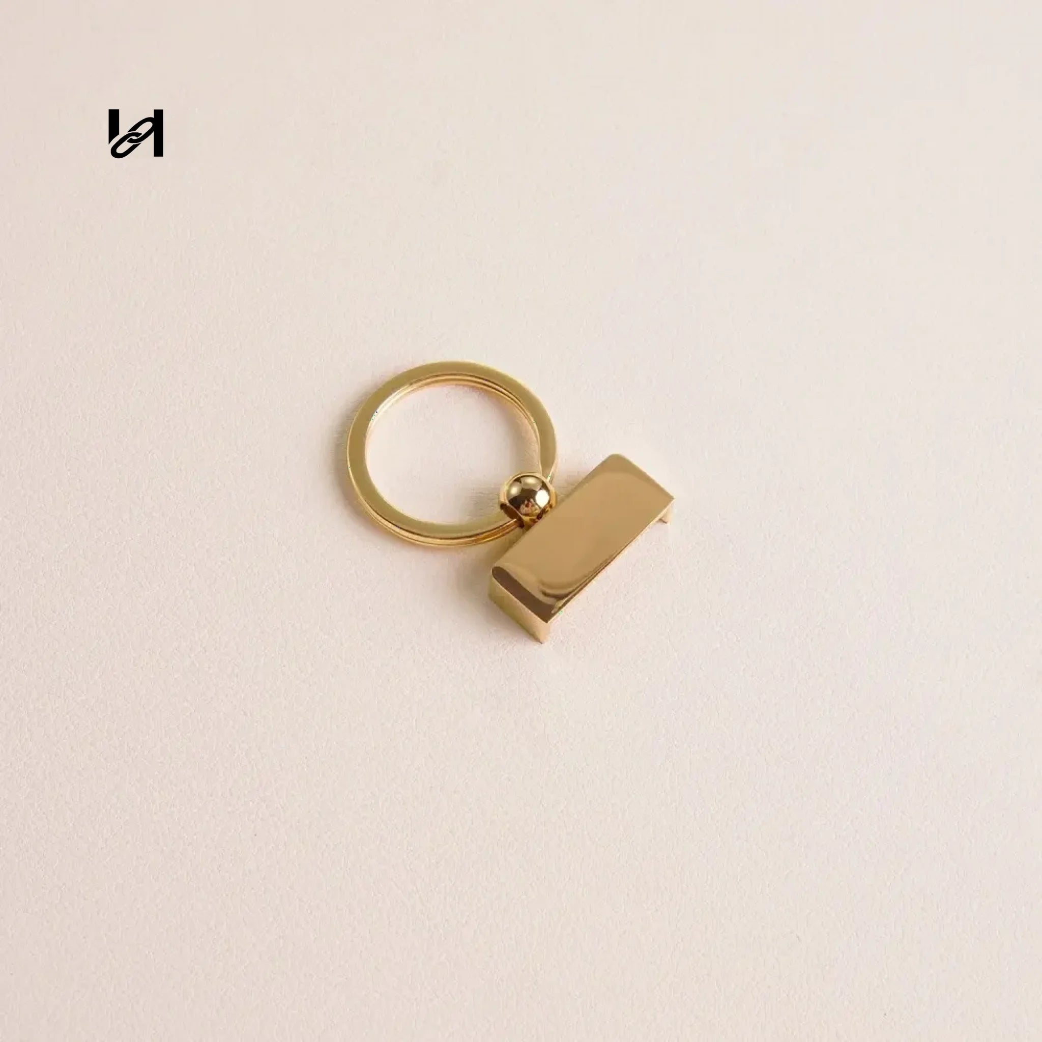 Premium CNC Separated Rotate Key Ring - Gold - hardware