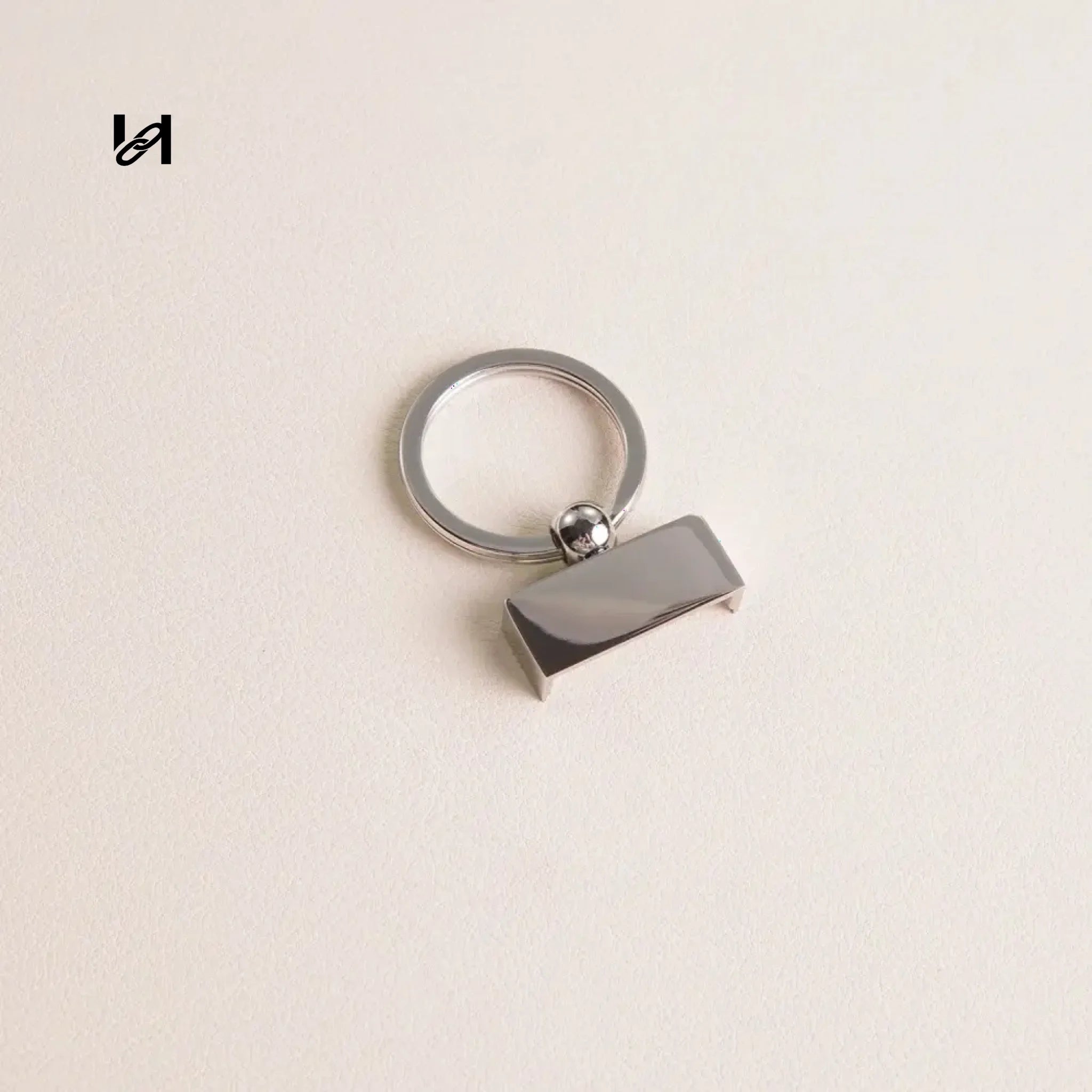 Premium CNC Separated Rotate Key Ring - Silver - hardware