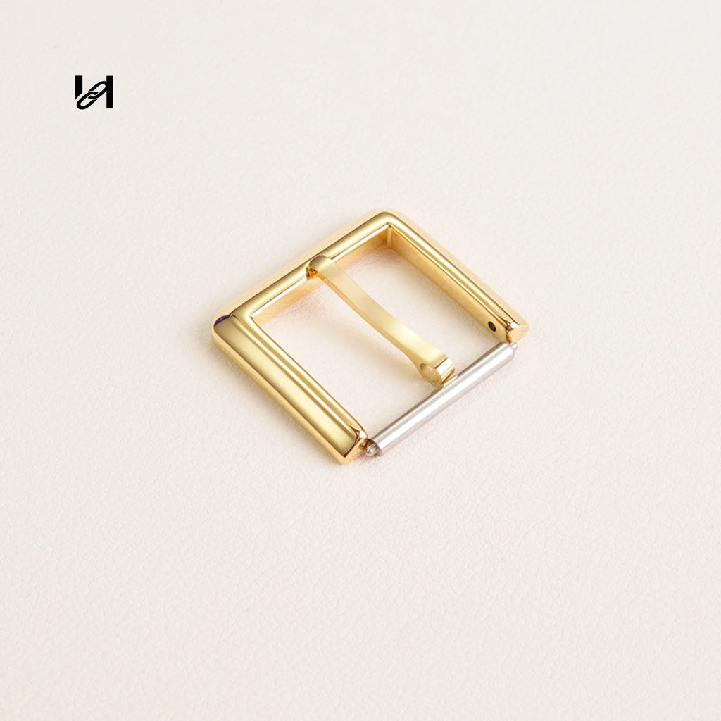 25mm 1 Inch 316L Stainless Steel Square 
Roller Buckle | 24K Gold Plated / Mirror 
Polished Silver | Bag Strap Belt Hardware