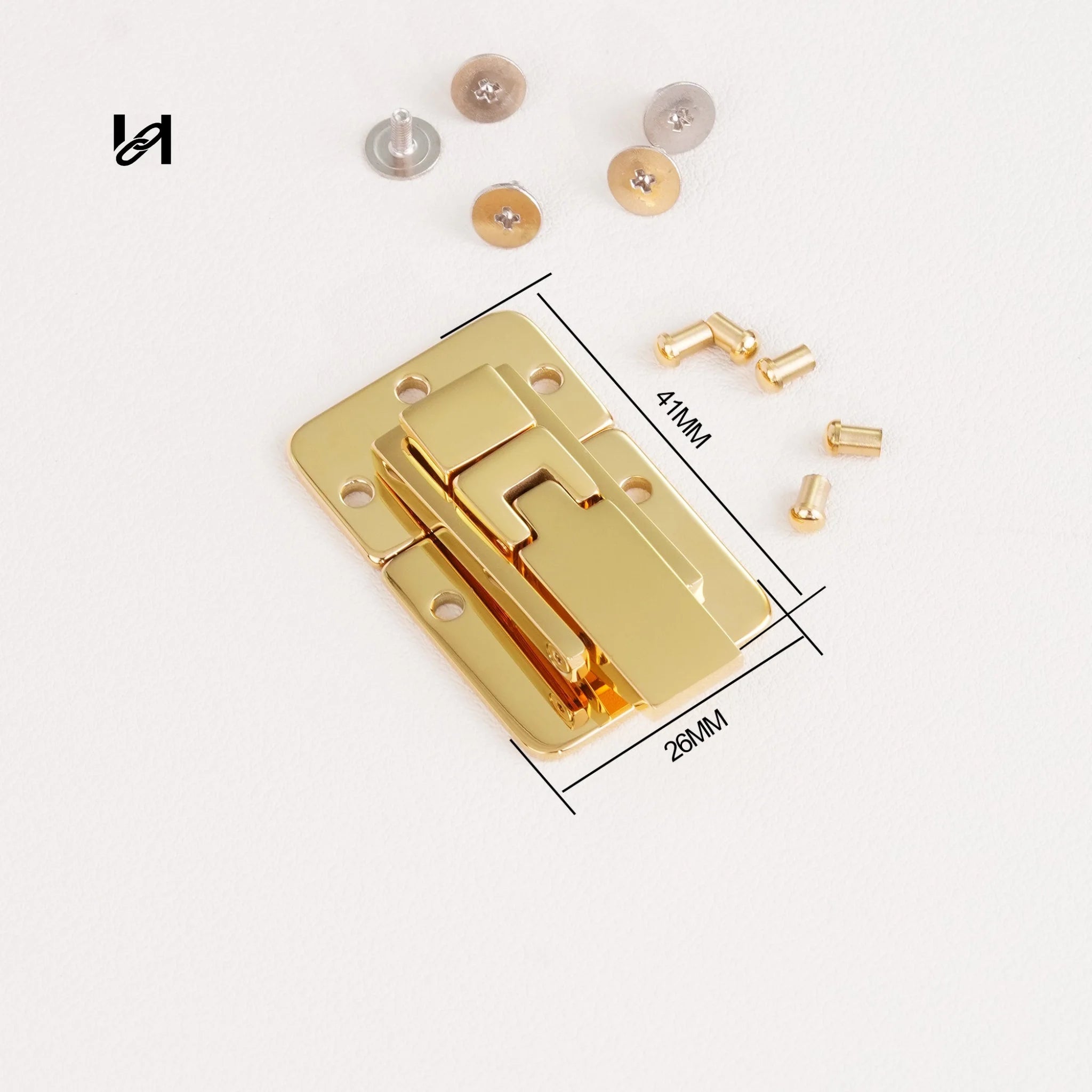 26×41mm Stainless Steel Flip Locks for Suitcases & Bags - hardware