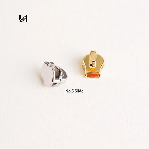 #3 & #5 Zipper Slide for YKExcella - Silver / #5 - hardware