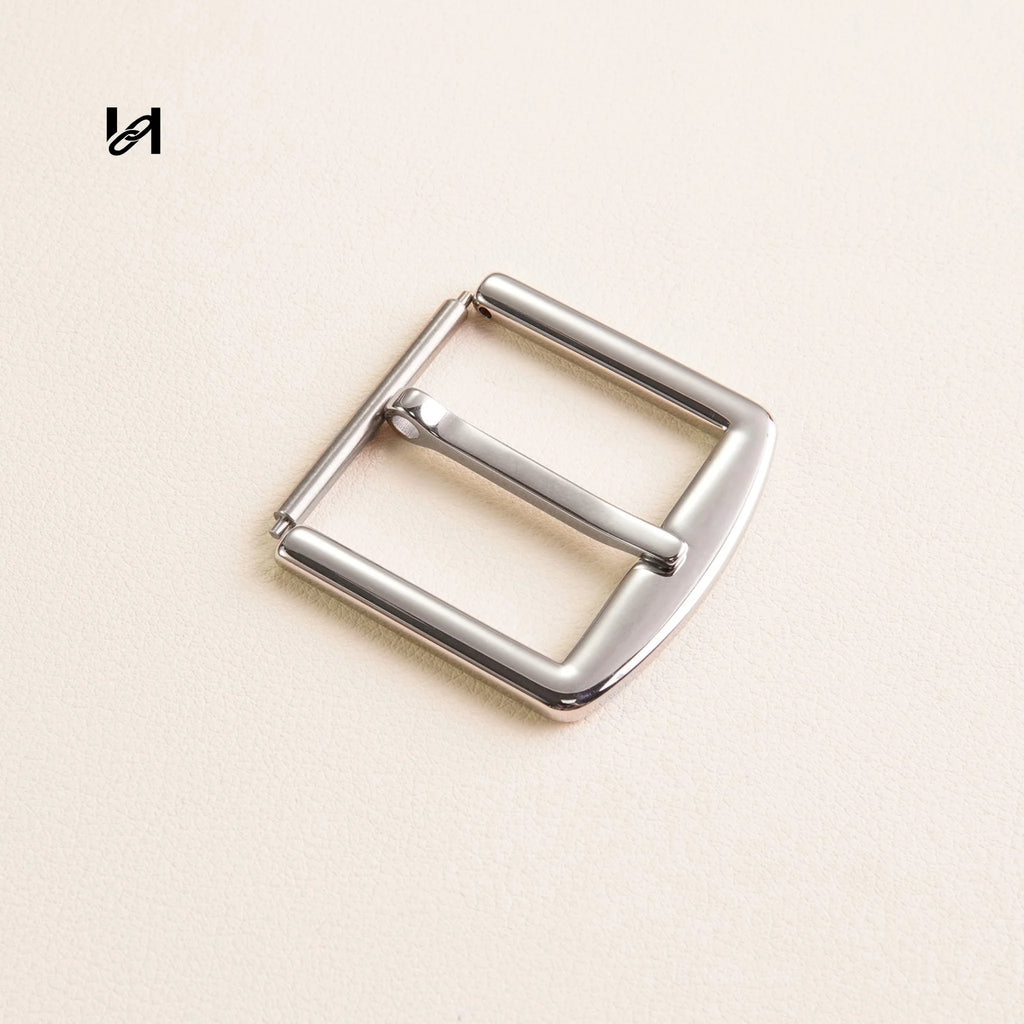 30mm Flat Roller buckle - Silver - hardware