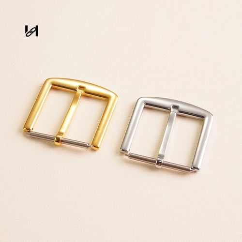 30mm Stainless Steel Flat Roller Buckle – 316L Gold & Silver Pin Buckle for Belts & Leather Bag Straps