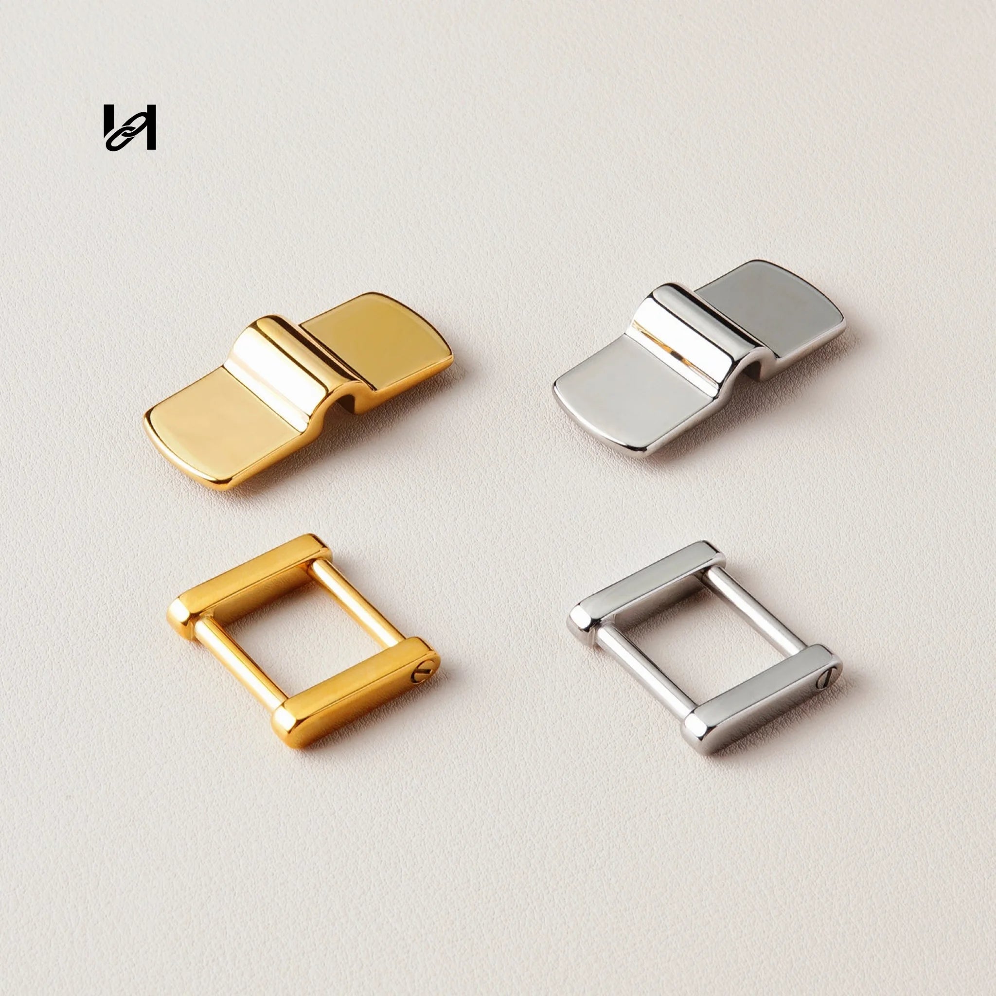 316L Stainless Steel Arch Bridge Strap Connector — Bag Handle Anchor for 20mm Handles (Gold / Silver)