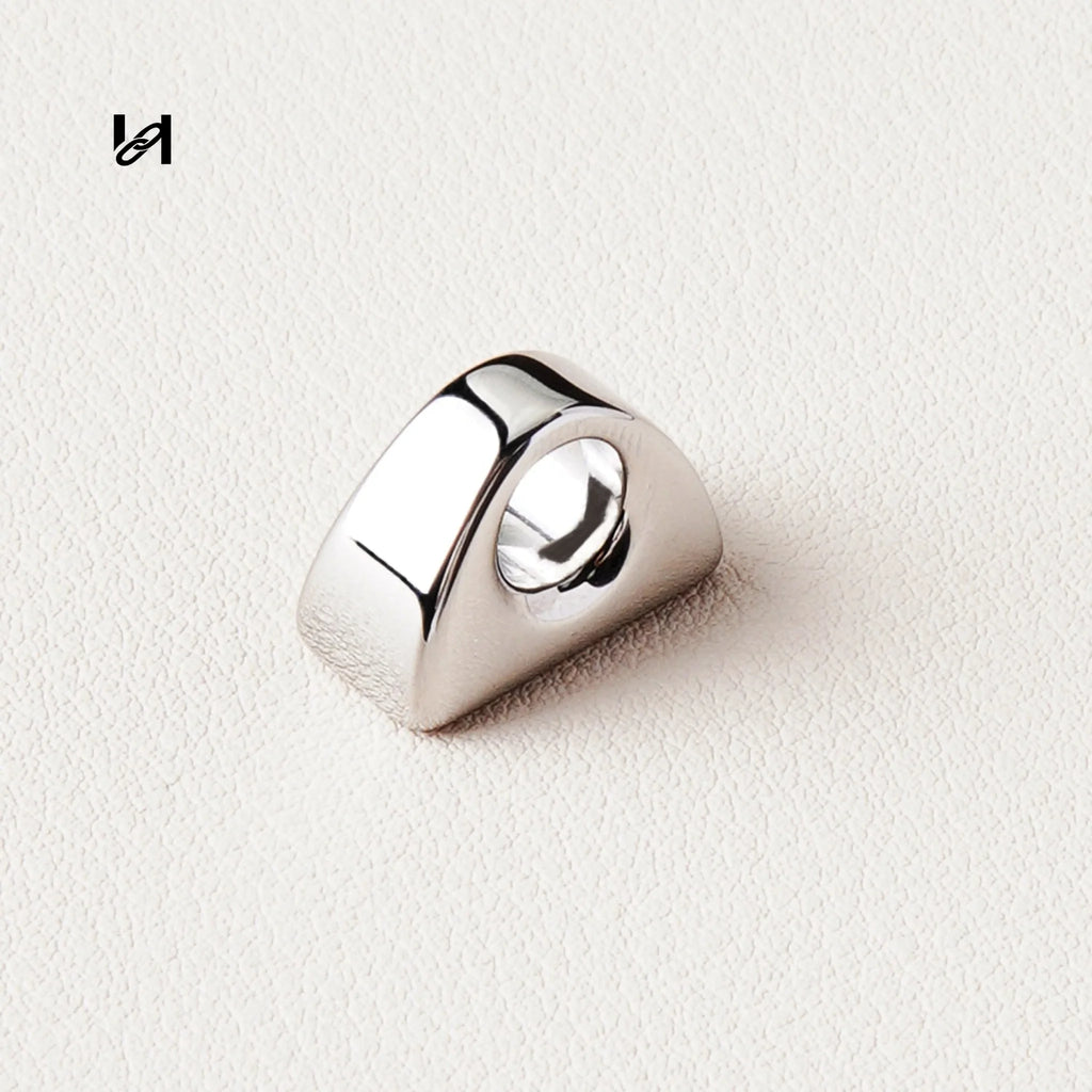 316L Stainless Steel Arch Side Handle Holder Connector | 24K Gold Plated | Luxury Bag Bridge Hardware - New version-6mm