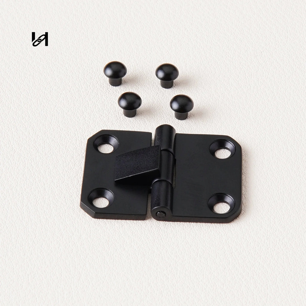316L Stainless Steel Box Hinge 35.5mm x 25mm | 24K Gold Plated / Mirror Polished Silver | Luxury Bag Box Hardware