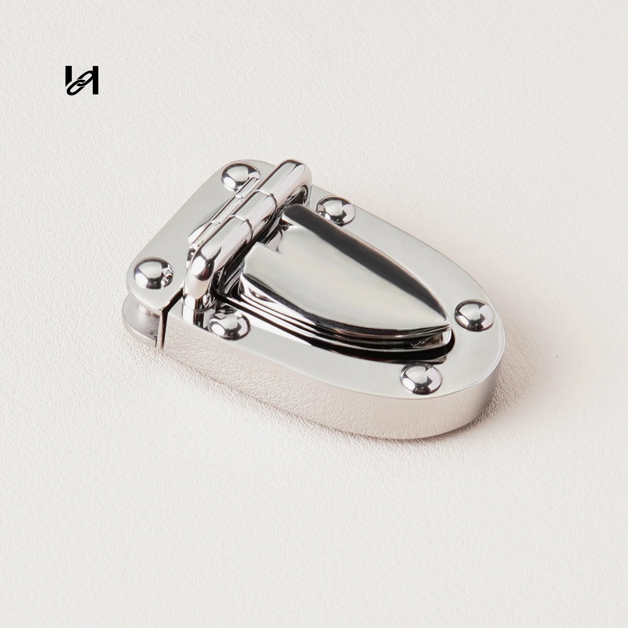 316L Stainless Steel Fold Over Clasp Lock 49.7mm x 35mm | 24K Gold Plated / Mirror Polished Silver | Luxury Bag Closure Hardware