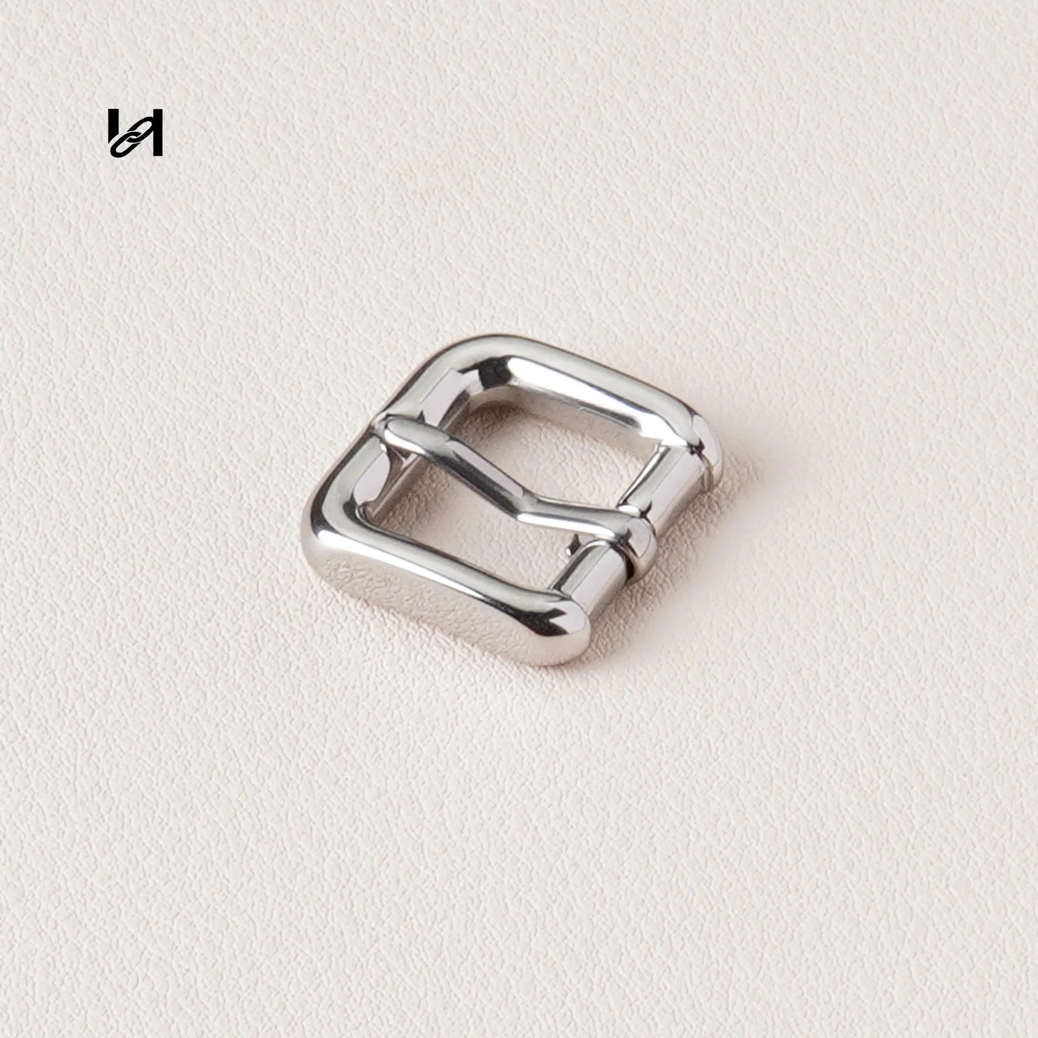 19.5mm 316L Stainless Steel Mini Pin Buckle 24K Gold Plated Silver Bag Strap Hardware
