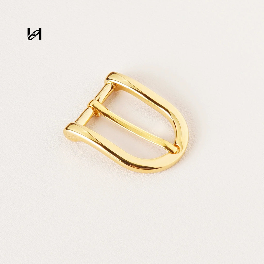 316L Stainless Steel Pin Belt Buckle | 25mm Single-Prong Gold & Silver - 25mm / Gold - hardware