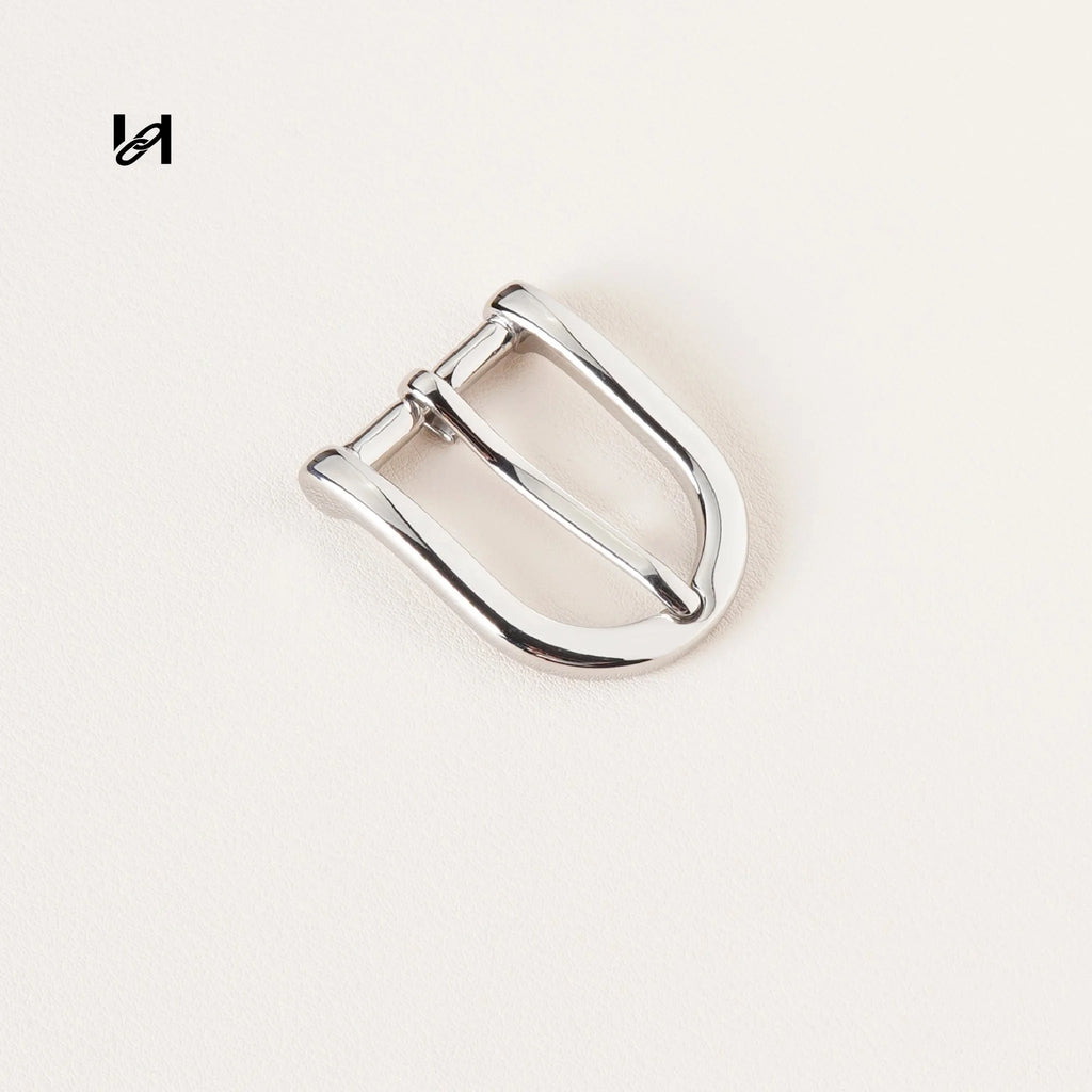 316L Stainless Steel Pin Belt Buckle | 25mm Single-Prong Gold & Silver - 25mm / Silver - hardware