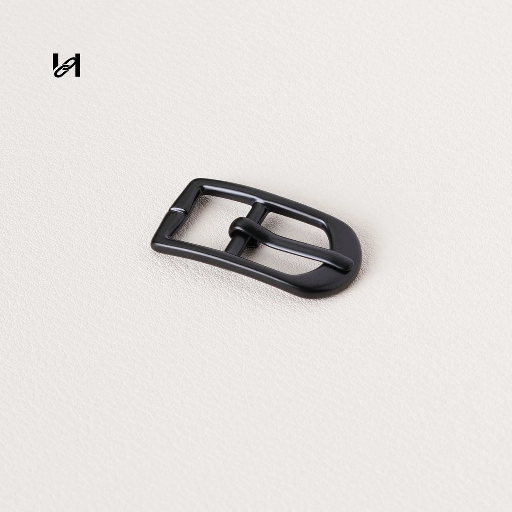 316L Stainless Steel Pin Buckle | 24K Gold PVD Plated Center Bar Buckle for Leather Belts & Bag Straps - hardware