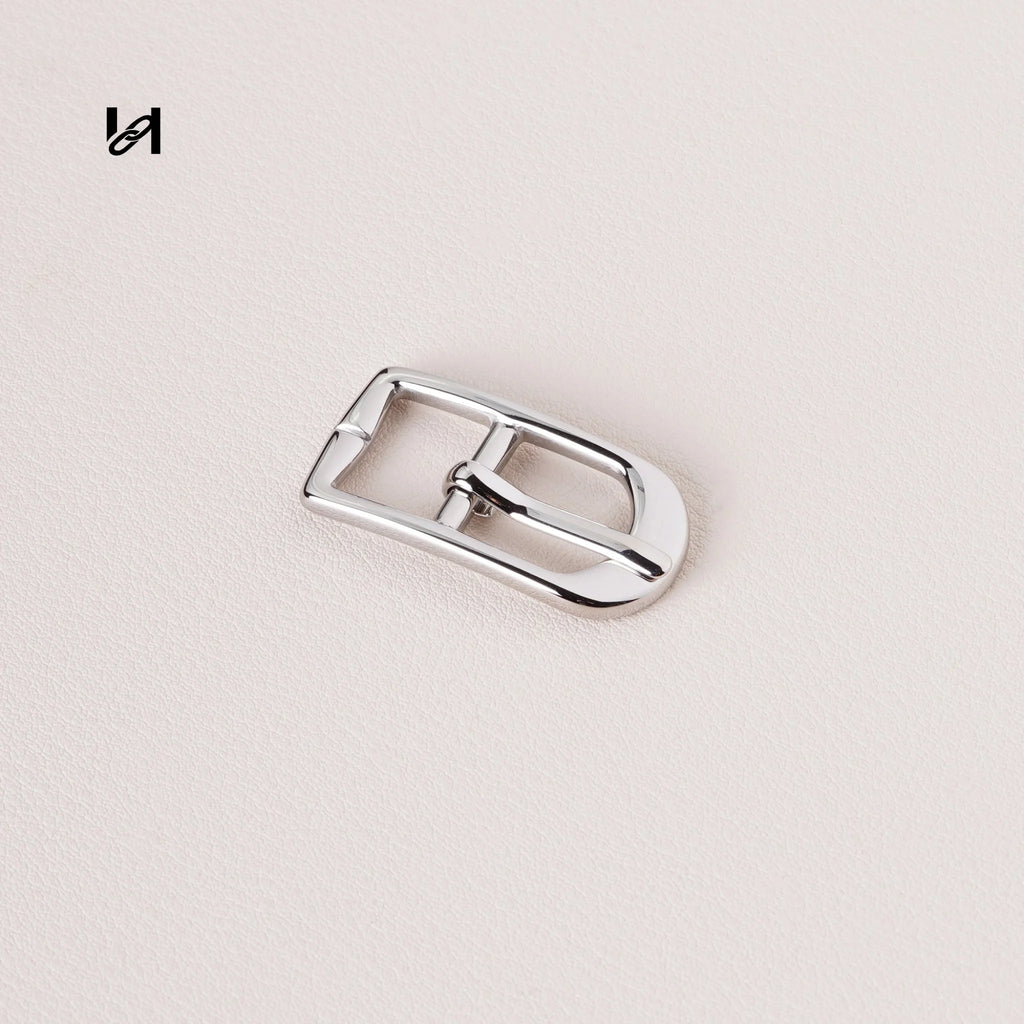316L Stainless Steel Pin Buckle | 24K Gold PVD Plated Center Bar Buckle for Leather Belts & Bag Straps
