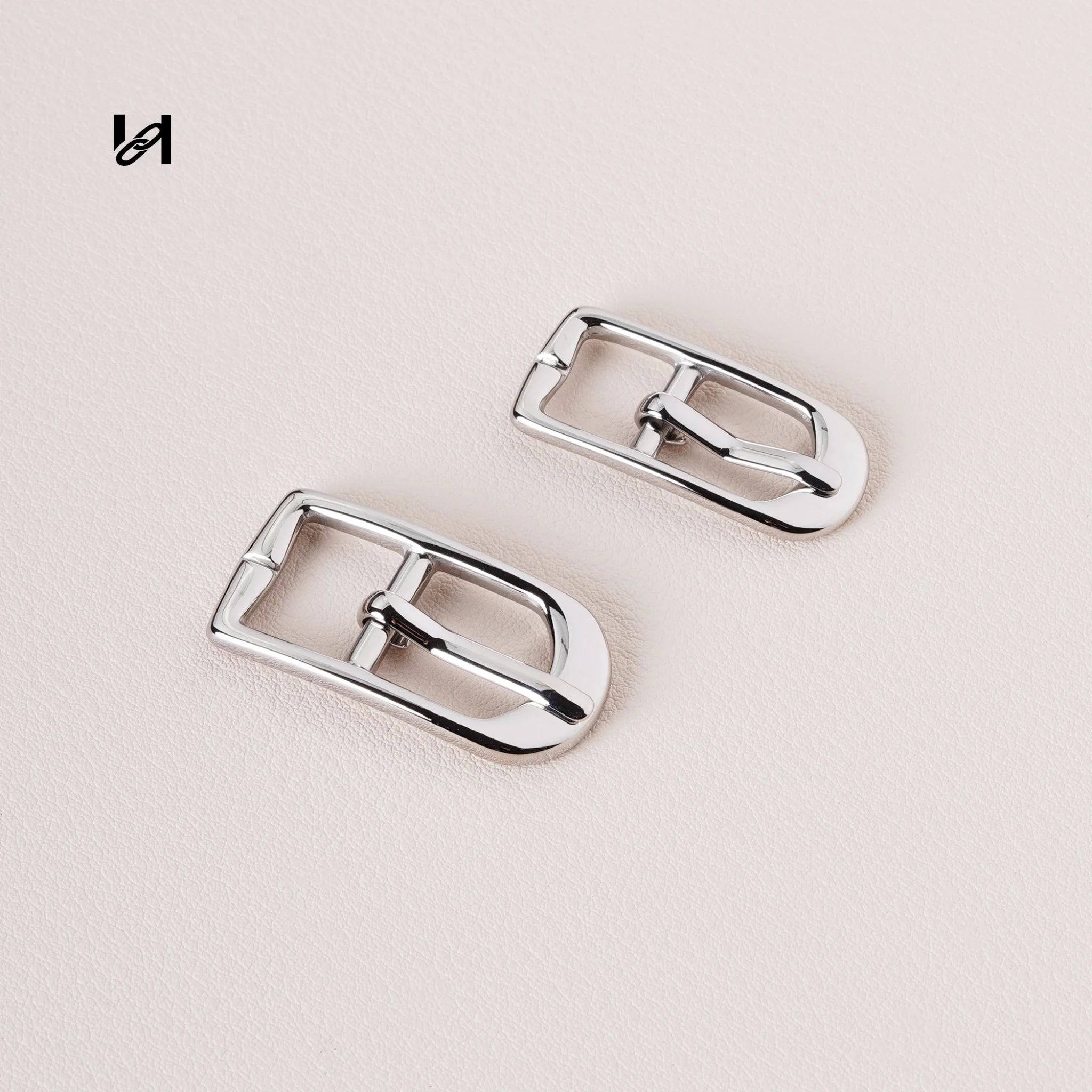 316L Stainless Steel Pin Buckle | 24K Gold PVD Plated Center Bar Buckle for Leather Belts & Bag Straps