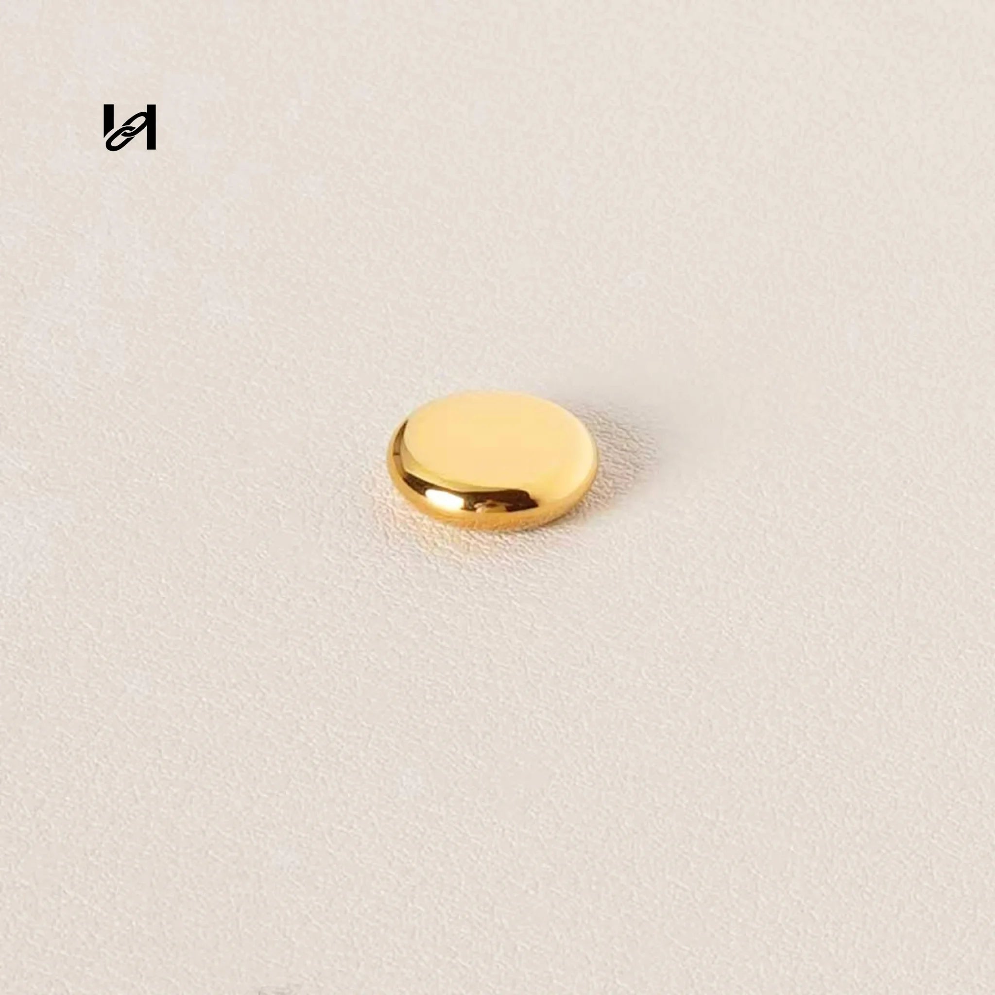 316L Stainless Steel Round Dome Studs – 12mm Mirror-Polished Bag Hardware | 24K Gold IP & Steel