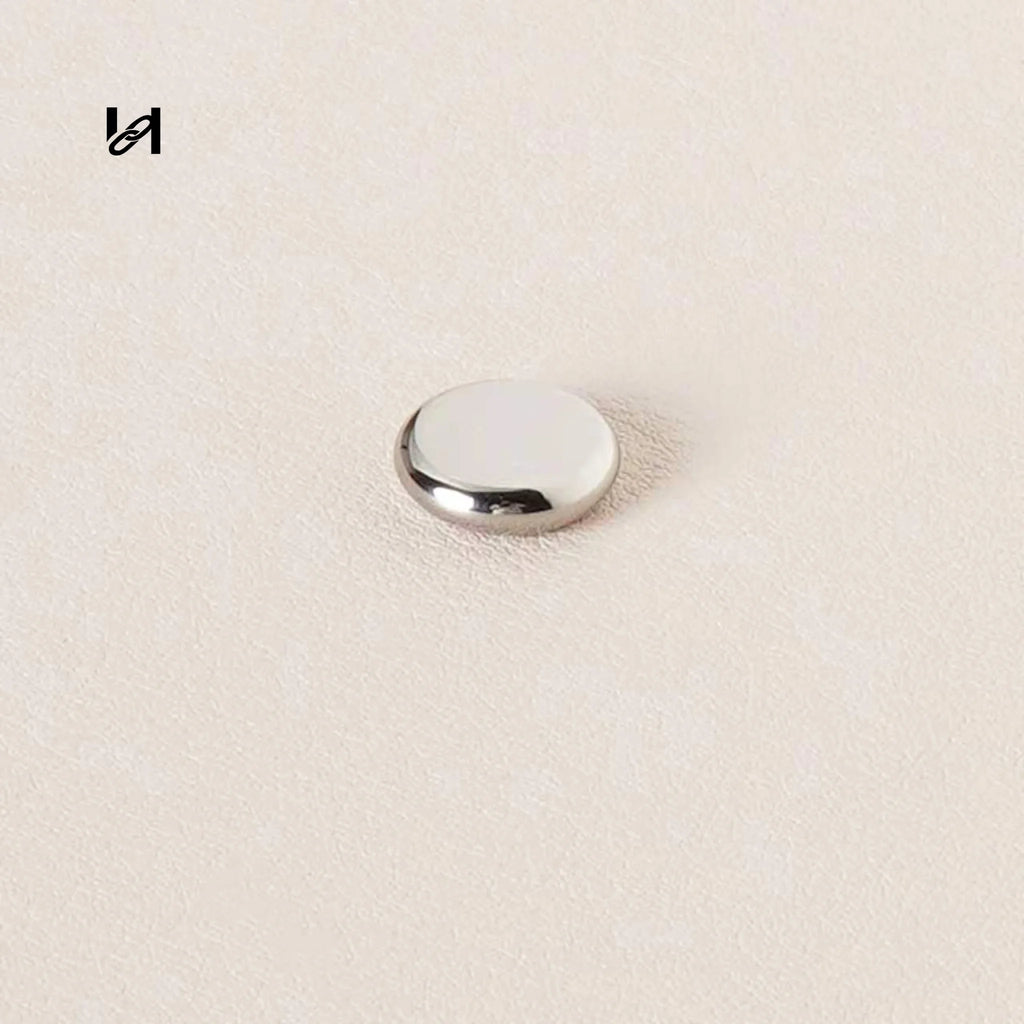 316L Stainless Steel Round Dome Studs – 12mm Low-Profile Bag Hardware | Gold & Silver

