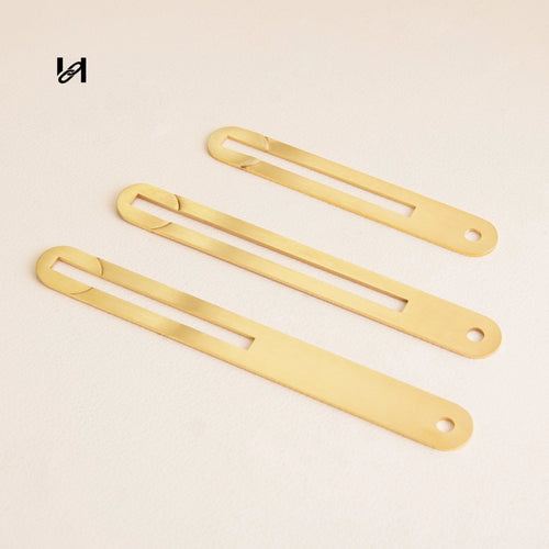 316L Stainless Steel Single-Hole Hinge Set | 
24K Gold Plated / Mirror Polished Silver | 
Bag Frame Hardware with Mushroom Rivets