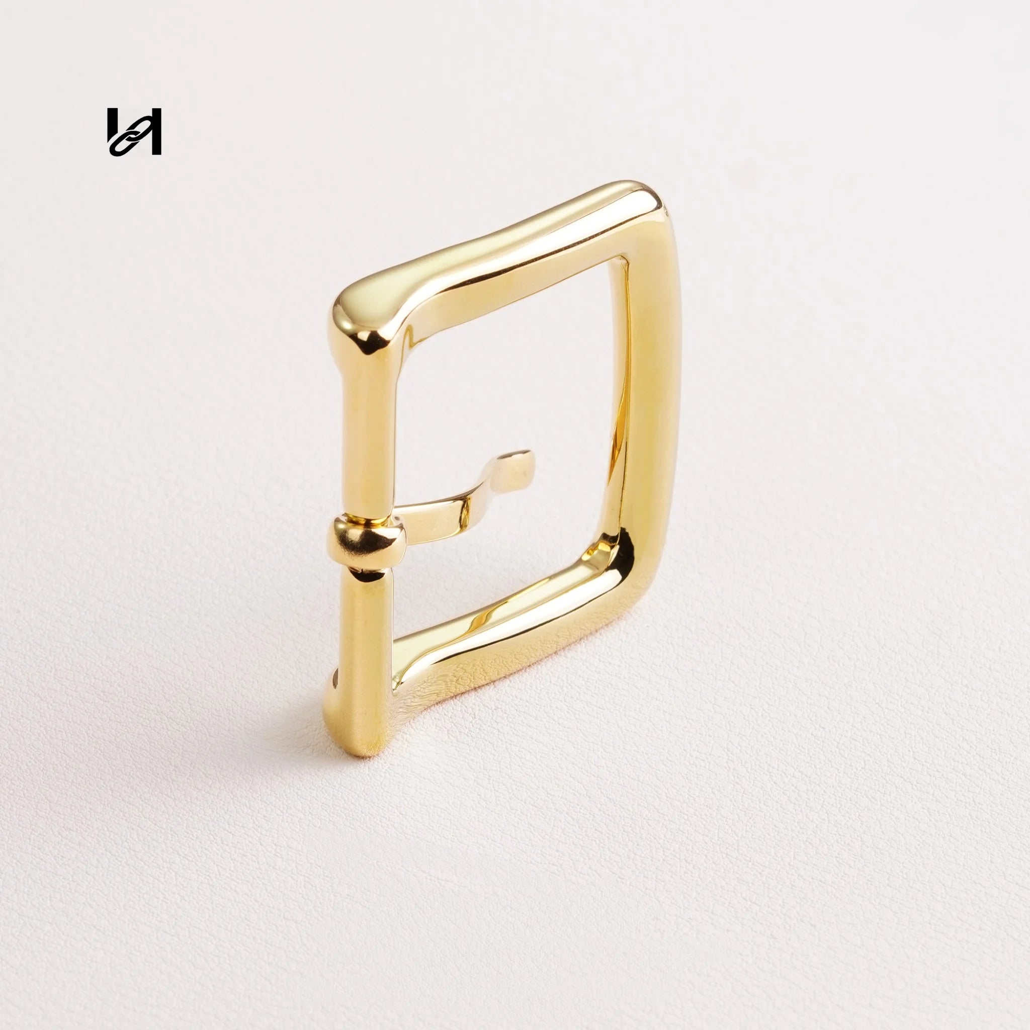 32mm Stainless Steel Pin Belt Buckle – Gold & Silver Square Curve Hardware for Belts & Leather Bags - hardware