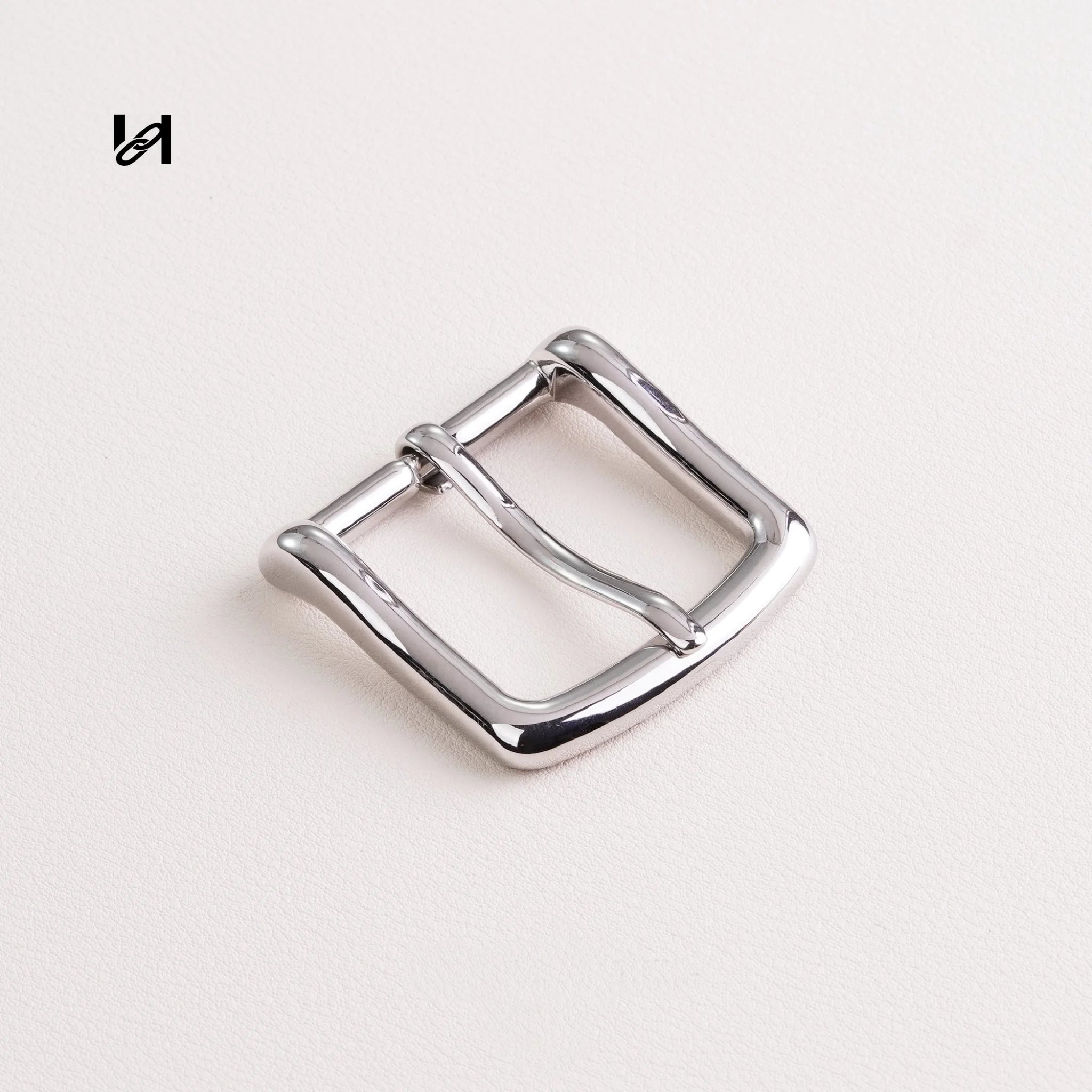32mm Stainless Steel Pin Belt Buckle – Gold & Silver Square Curve Hardware for Belts & Leather Bags - hardware