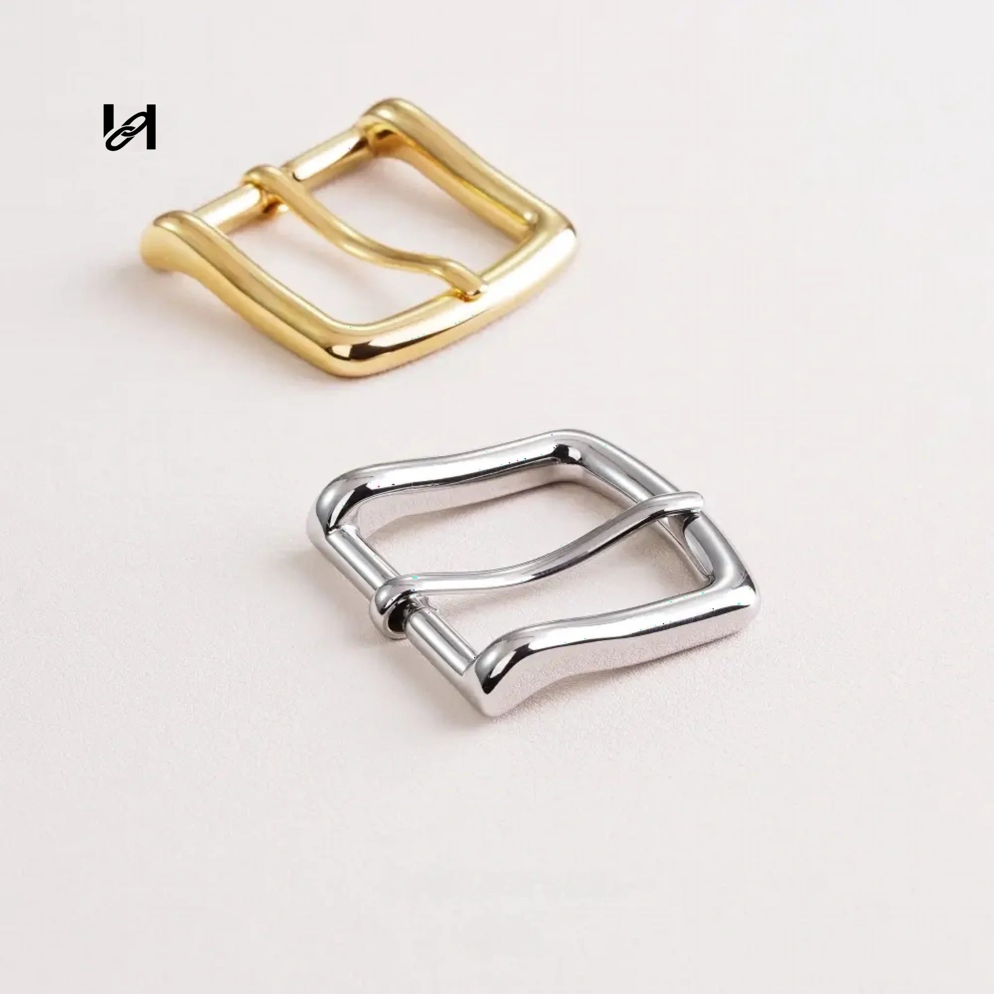 Stainless steel square-curve belt buckle - hardware