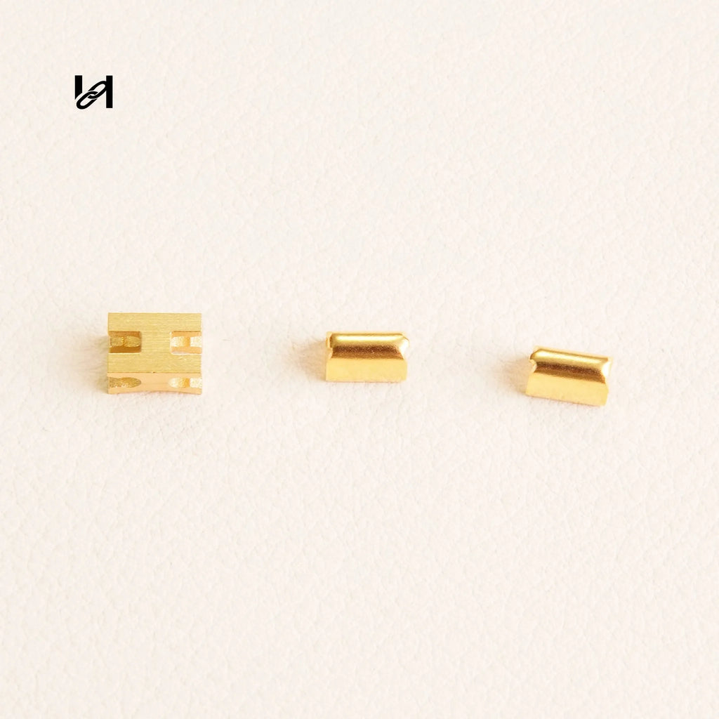 #5 Zipper Slider & Stop&Puller - #5 Stop / Gold - hardware