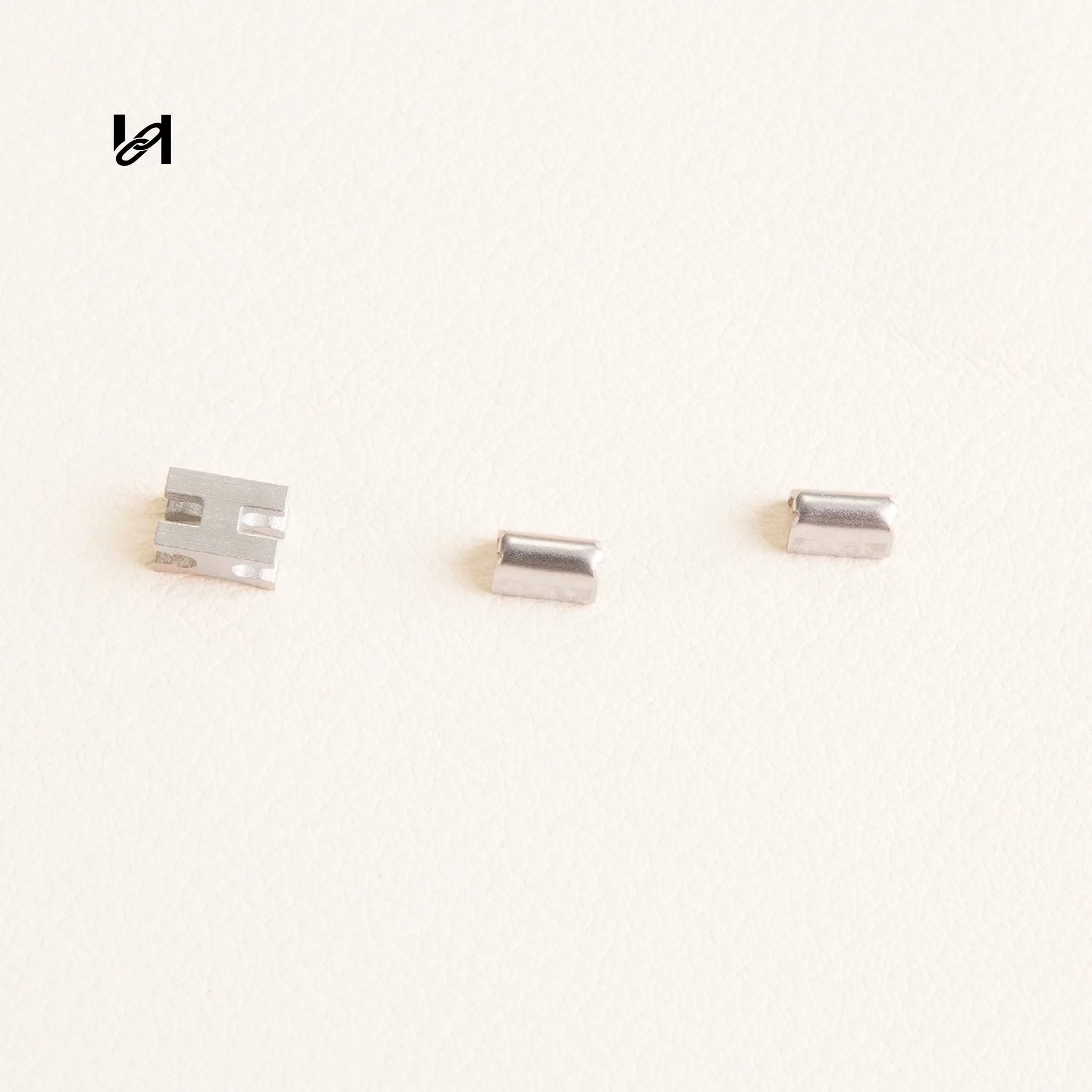 #5 Zipper Slider & Stop&Puller - #5 Stop / Silver - hardware