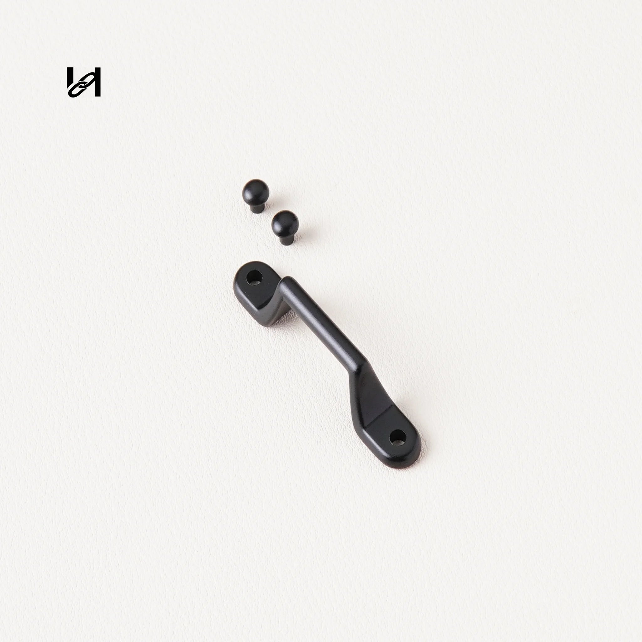 51mm 316L Stainless Steel Trunk Handle Loops (Pair) - Black - hardware