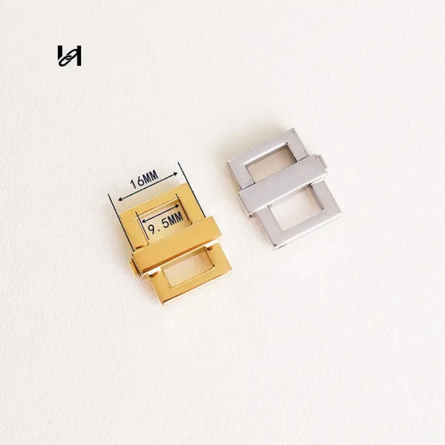 Rotation closure Leather shoulderstrap buckle-hook - hardware
